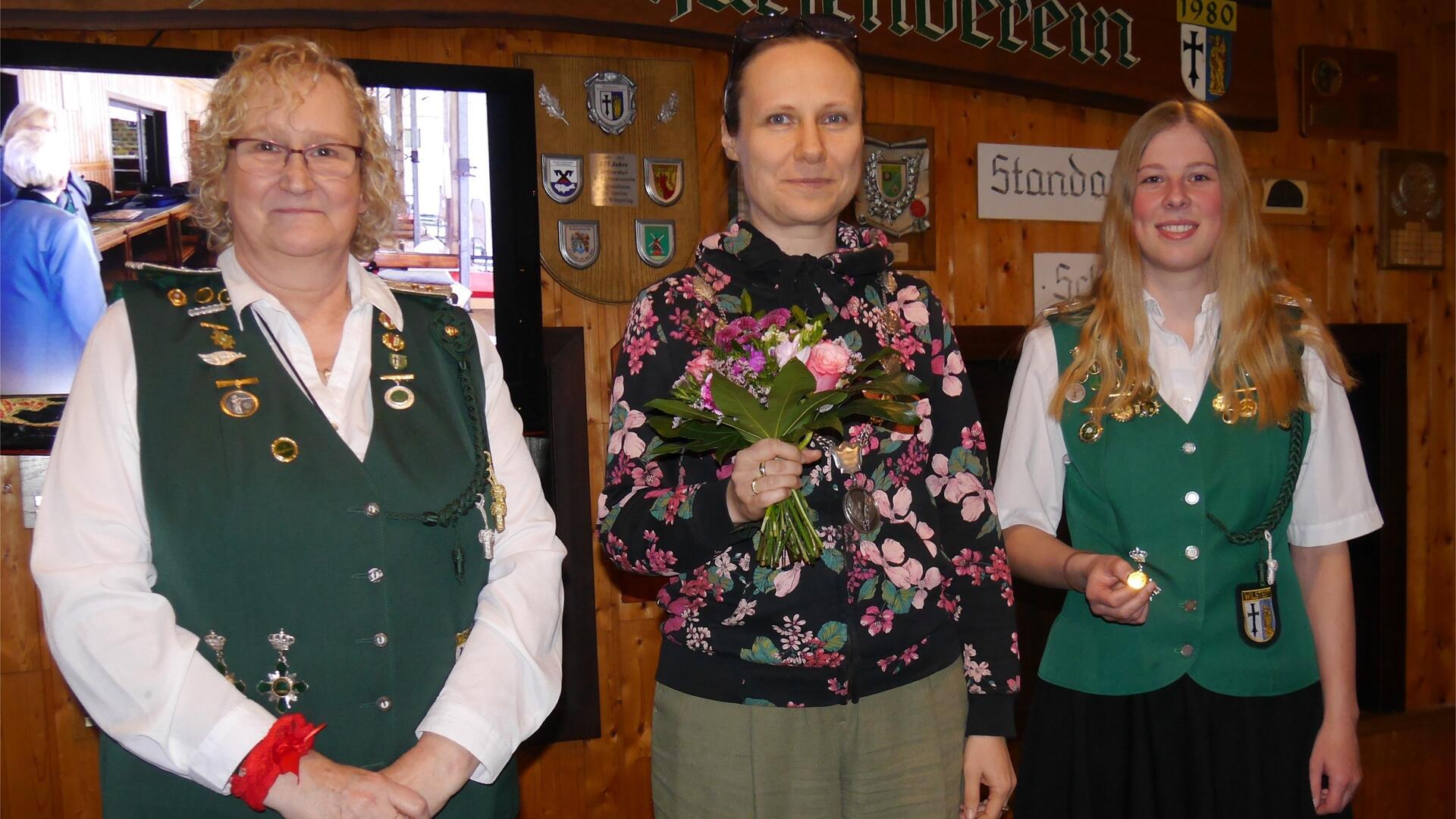  Beim diesjährigen Frühjahrsschießen des Wilstedter Schützenvereins krönte sich Tatjana Schlosser zur Lorbeerkönigin.