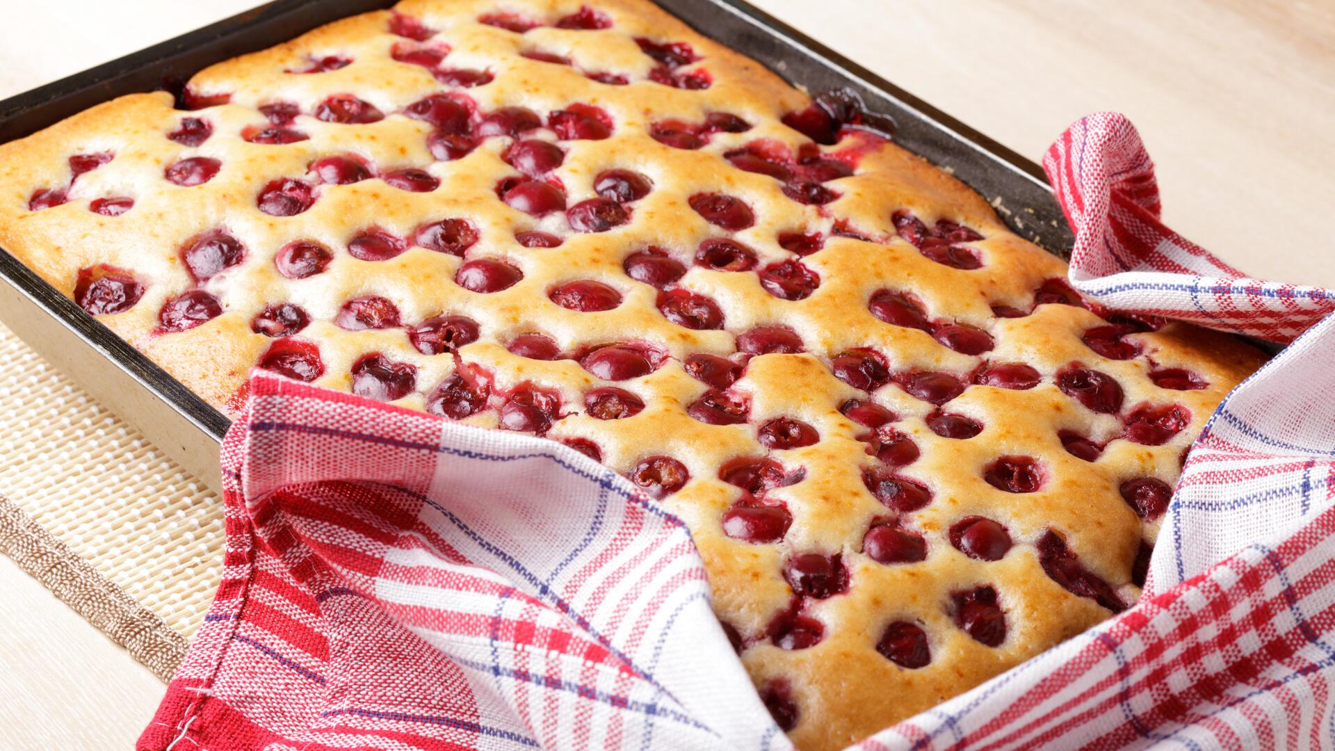 Ein Kirschkuchen