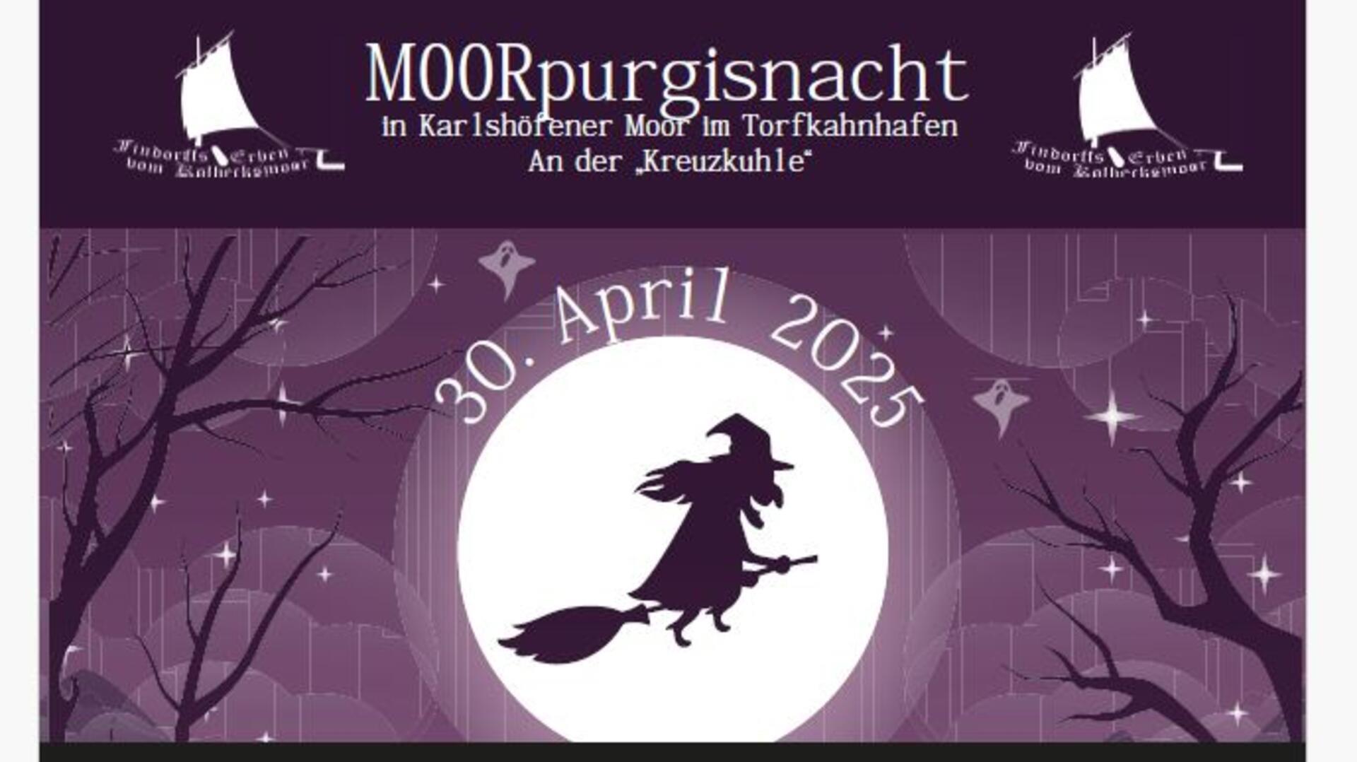 Am Vorabend des nächsten Feiertages sollen an der Kreuzkuhle die Geister des Moores vertrieben werden. "Findorffs Erben" versprechen einen ebenso erlebnisreichen wie unheimlichen Spaß besonders für die Kinder.