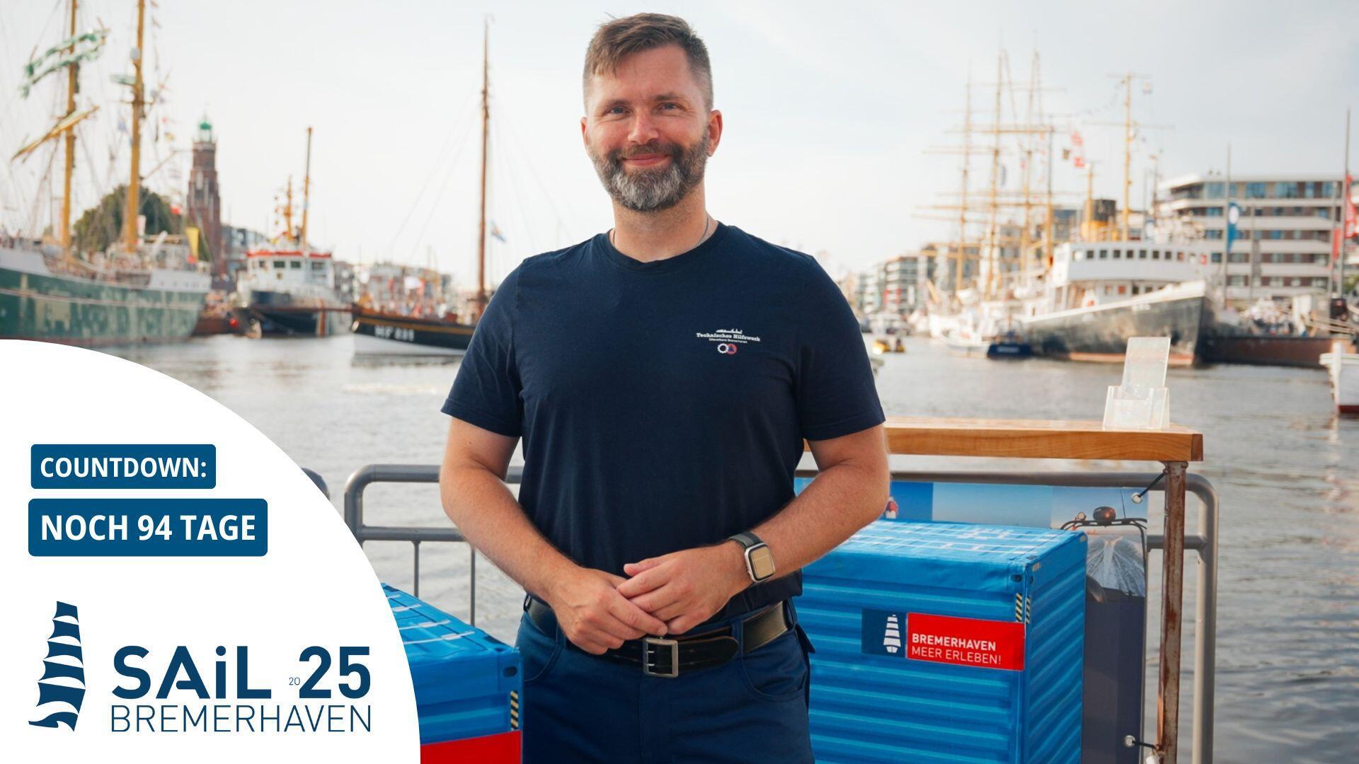 Andre Schröder ist ein echtes Urgestein des Technischen Hilfswerks (THW) in Bremerhaven.