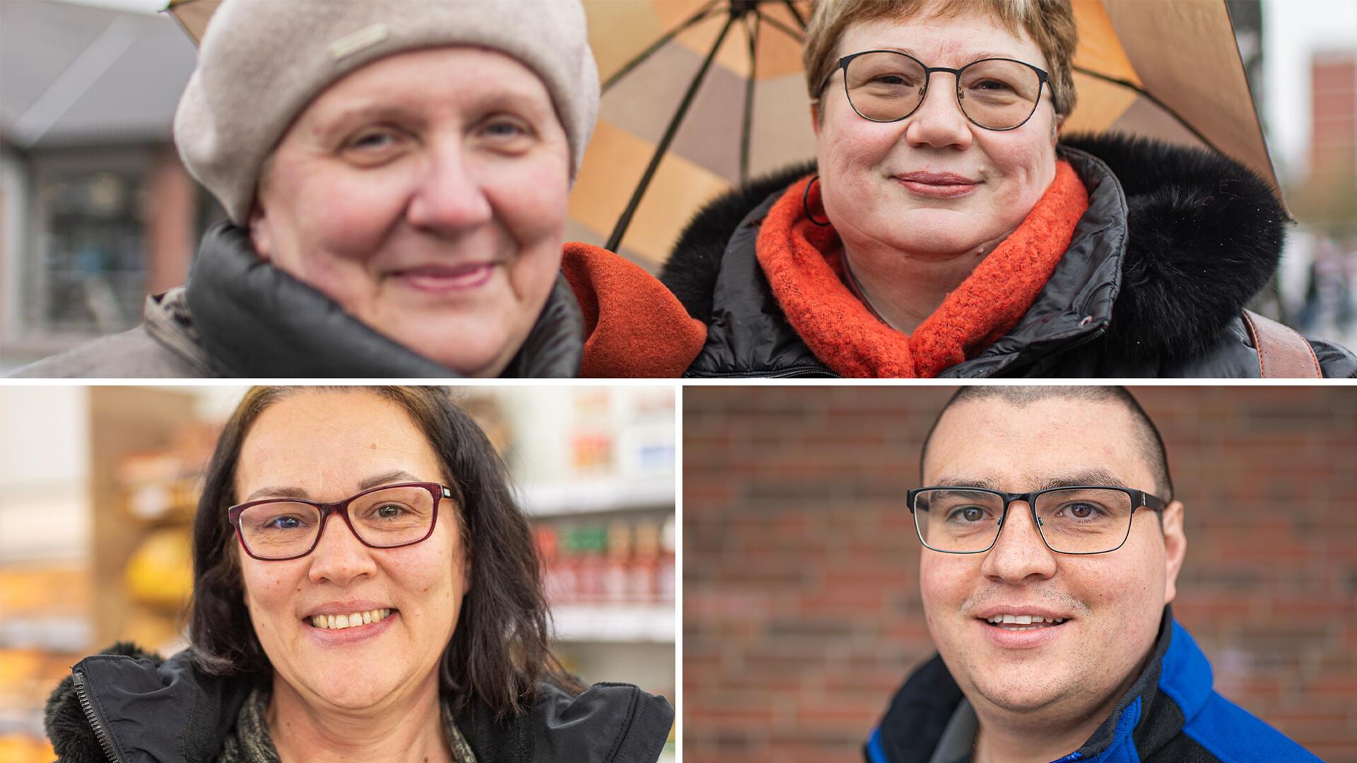Auf dem Bild oben: Svetlana Jadrowski (li.) und Elena Appelgans, Fotos unten: Anna Zimbelmann und Eugen Klein.