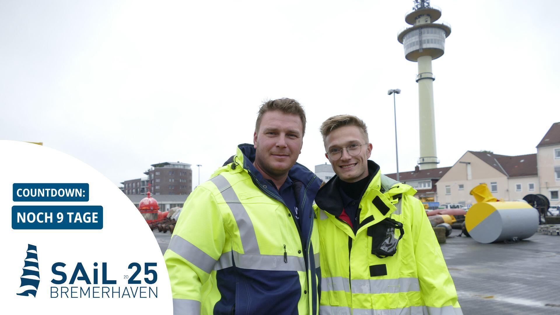 Azubis und Ausbilder des Wasserstraßen- und Schifffahrtsamtes (WSA) in Bremerhaven stellen ihre Berufe vor.