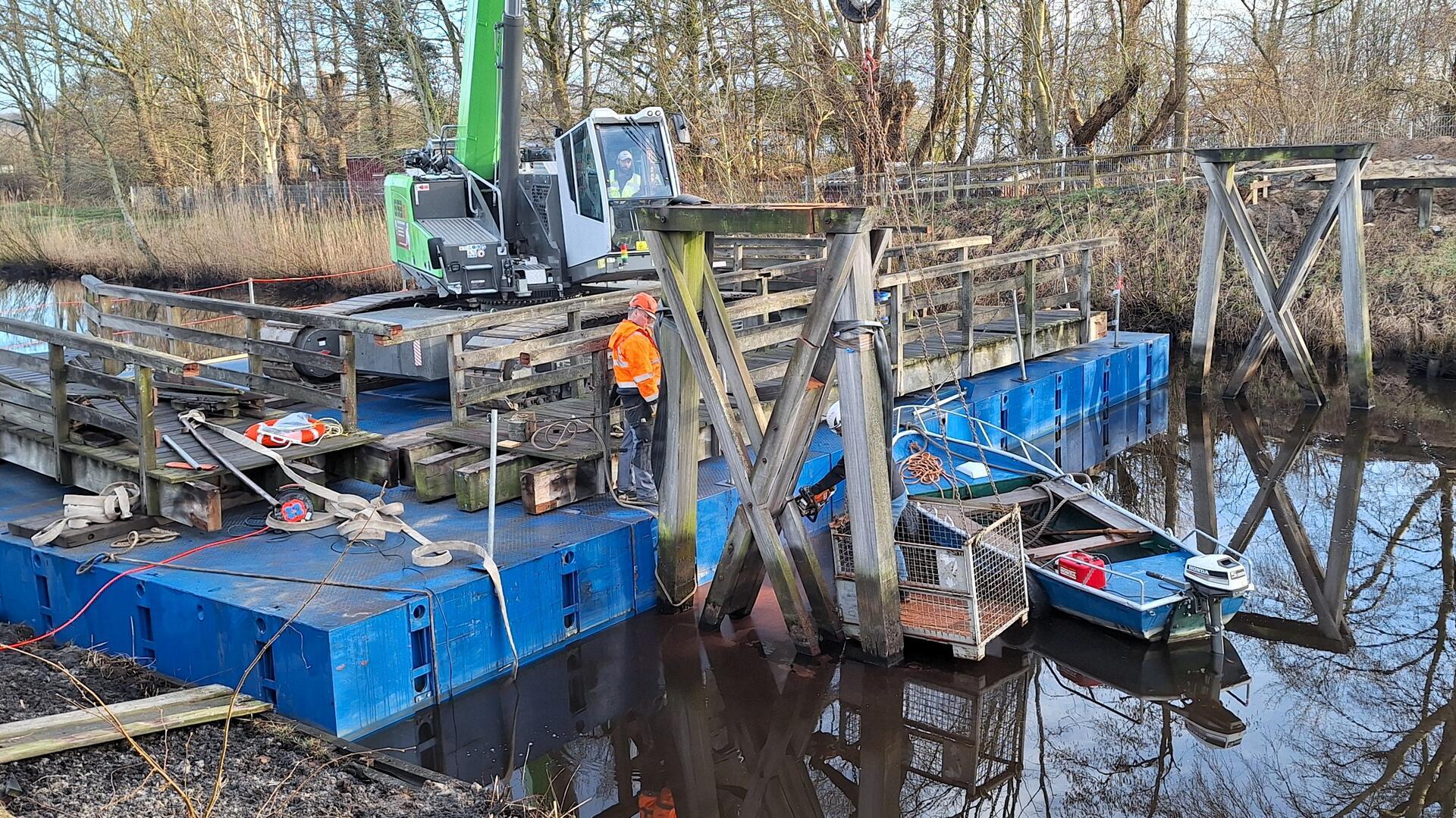 Der Kanal erhält eine neue Brücke