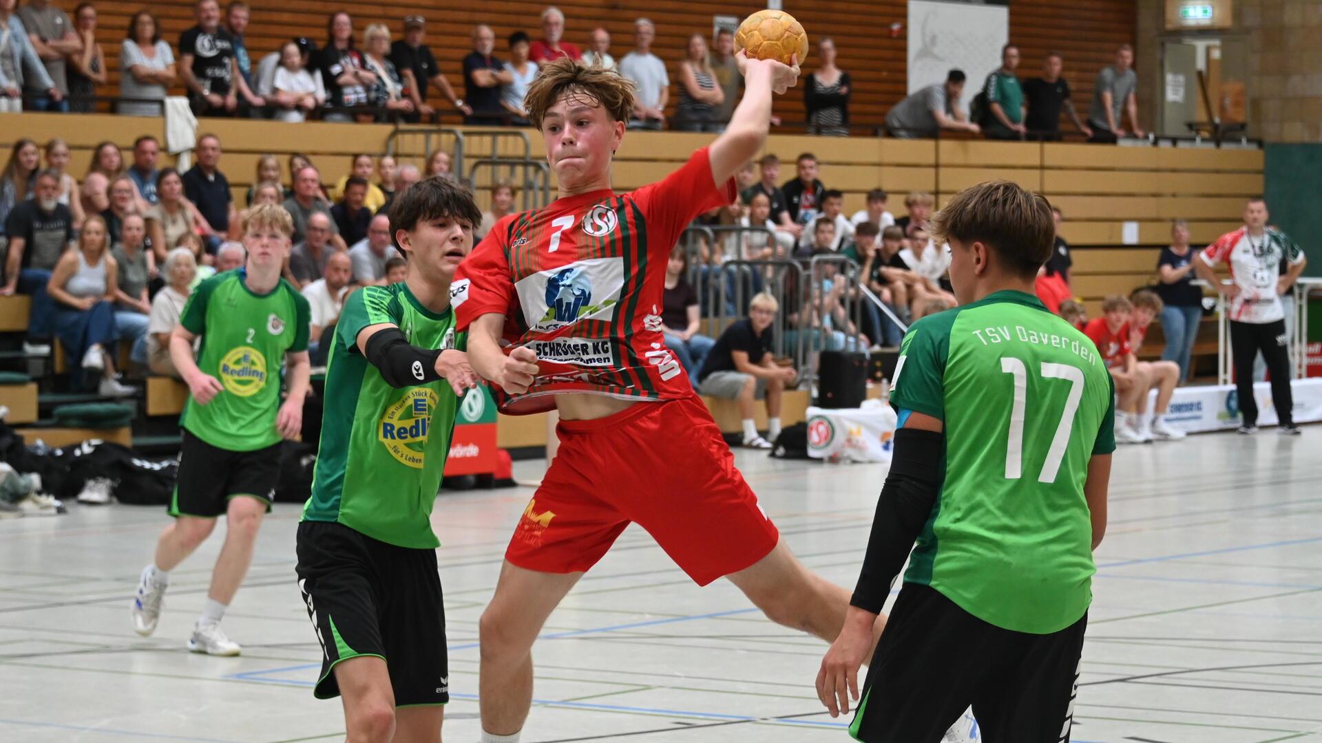 Cruz Jacobsen gehörte bei der unglücklichen Niederlage gegen Daverden zu den auffälligsten Spielern beim TSV Bremervörde.