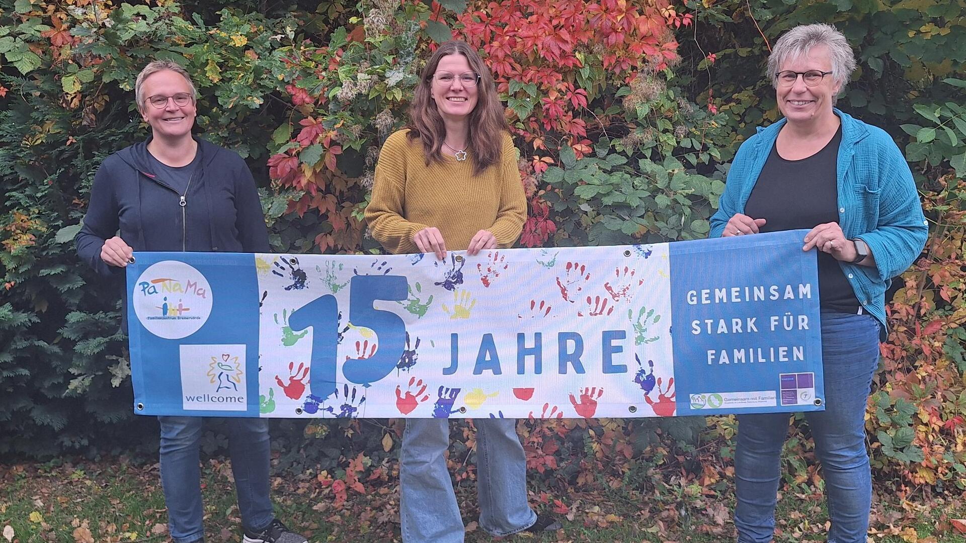 Das Bremervörder PaNaMa-Familienzentrum feiert in diesem Jahr 15. Geburtstag. Das Foto zeigt die drei Koordinatorinnen des Familienzentrums Ina Müller (von links), Annemarie Preusse und Marion Rieck. 