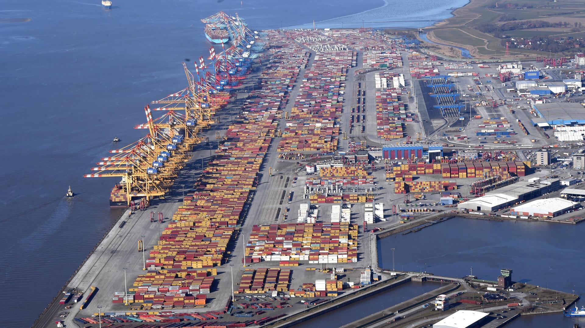 Das Containerterminal in Bremerhaven: Der Hafen ist einer der wichtigsten in Deutschland. 
