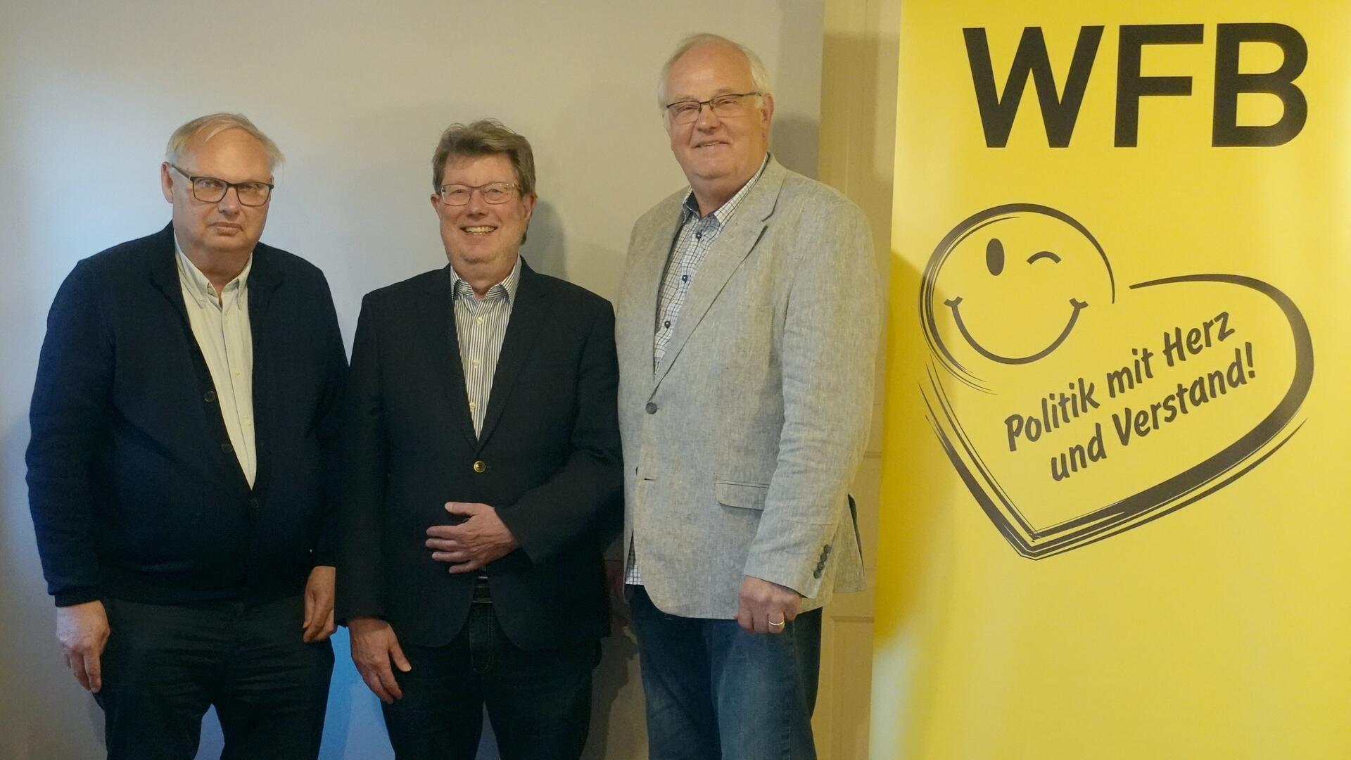 Das Foto zeigt von links: Hubert Fiedler, Jürgen Sausmikat und Jürgen Krenzel.