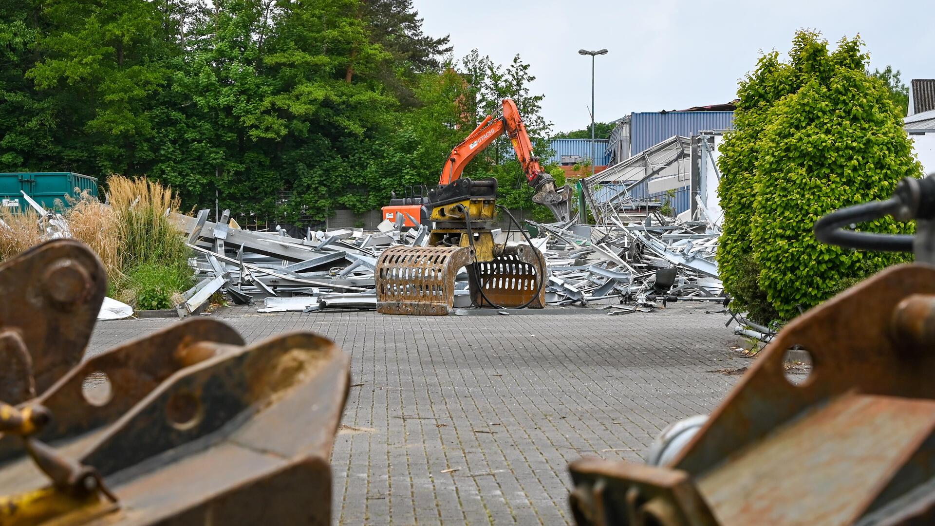 Eine Baustelle in Leherheide.