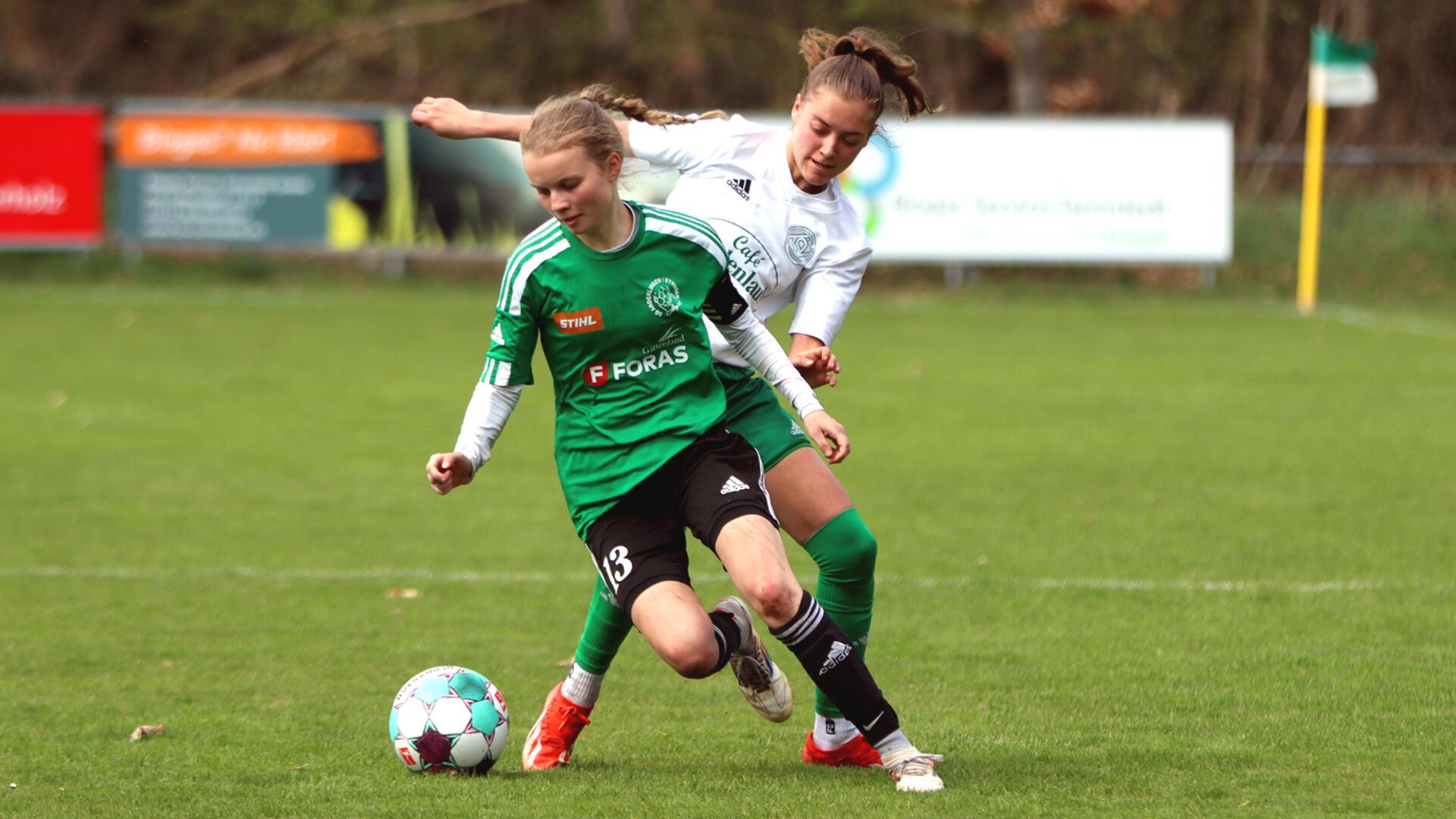 Das SG-Team um Kapitänin Giuliana Zarske (vorn) fand zu keinem Zeitpunkt die spielerische Linie, blieb hinter den eigenen Möglichkeiten zurück.