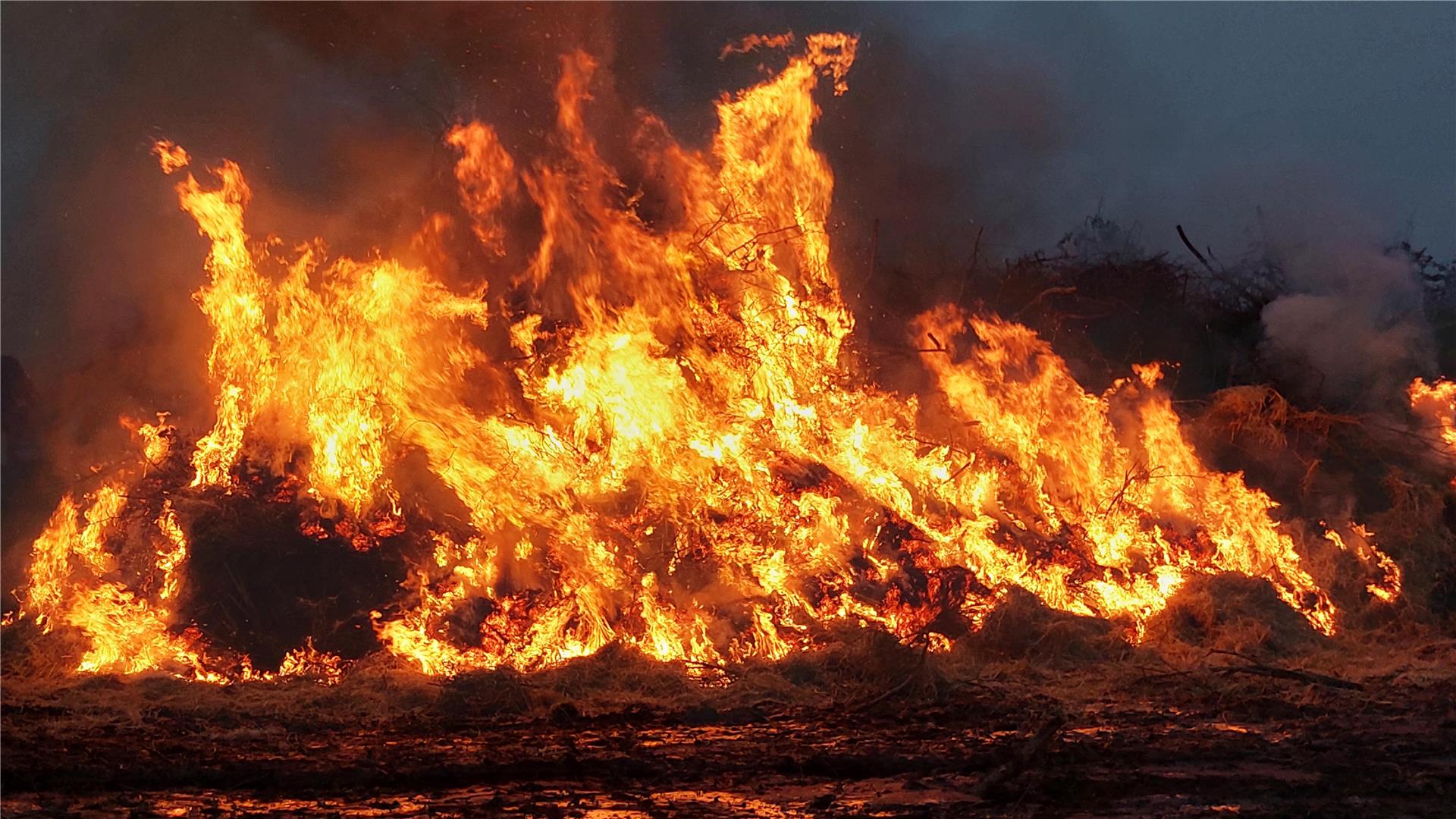 Das meterhoch aufgeschichtete Osterfeuer in Debstedt ist wohl Geschichte. Ein geeignetes Grundstück konnte nicht gefunden werden.