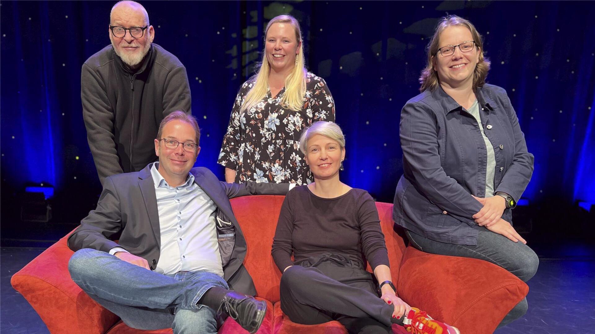 Das neue Leitungsteam im Stadeum hat vor zwei Jahren seine Arbeit aufgenommen (von links): Tobias Giehler, Tobias Paulsen, Svenja Müller, Lea Redlich und Jessica Jungclaus. 