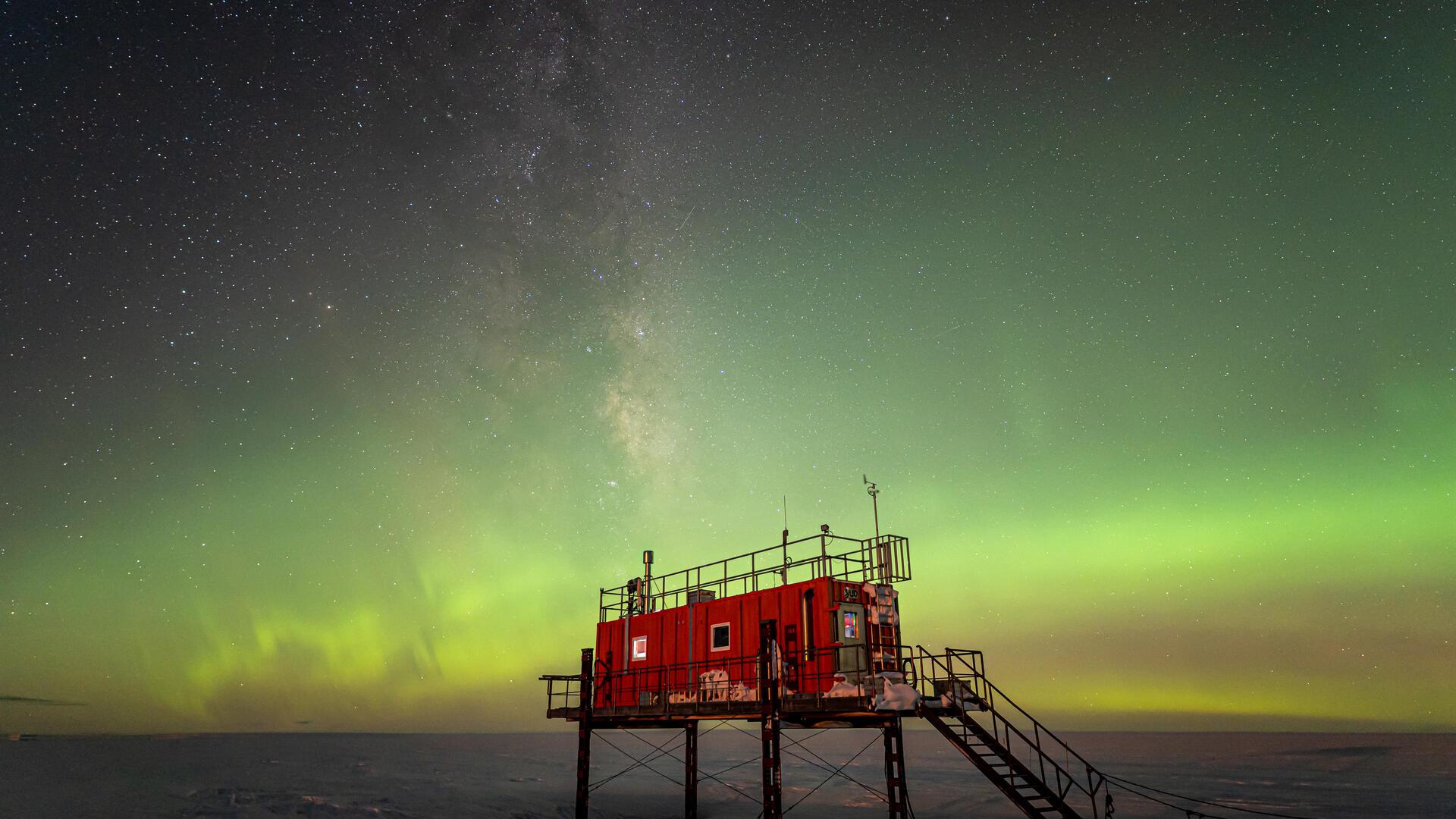 Spurenstoffobservatorium an der Neumayer-Station in der Antarktis