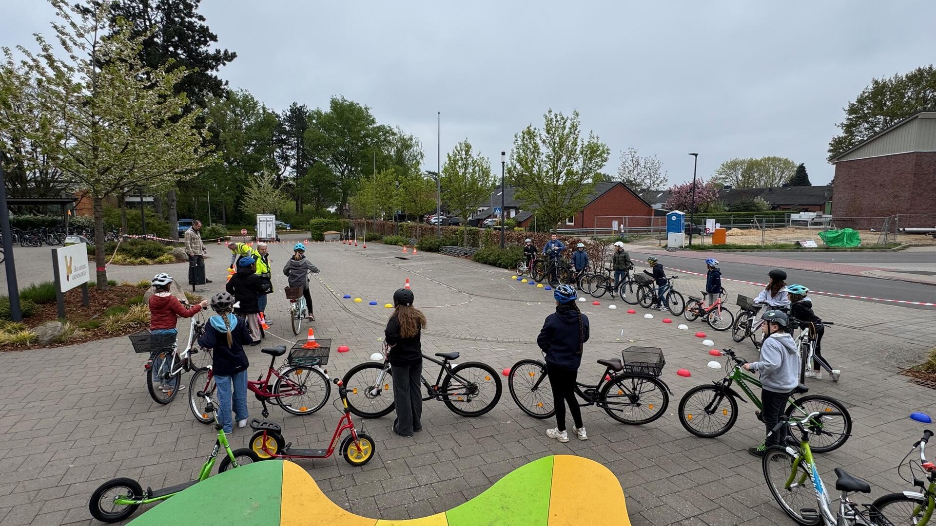 Fahrradaktionstag an der Aue-Mehde Grundschule.