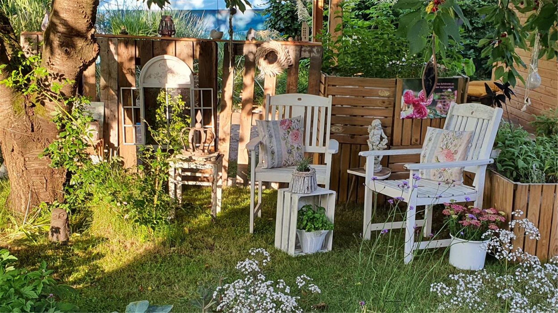 Der Garten von Familie Schmidt in Hemslingen.