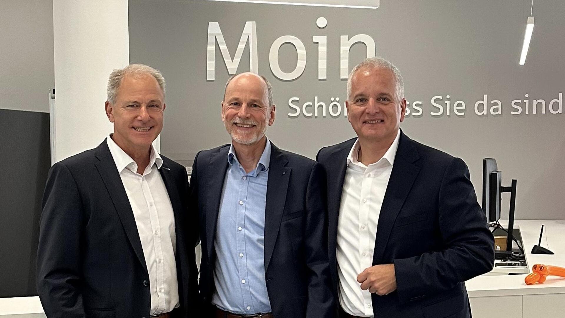 Der Wespa-Vorstand: Alexander zu Putlitz, Rolf Sünderbruch und Bernd Meenzen.