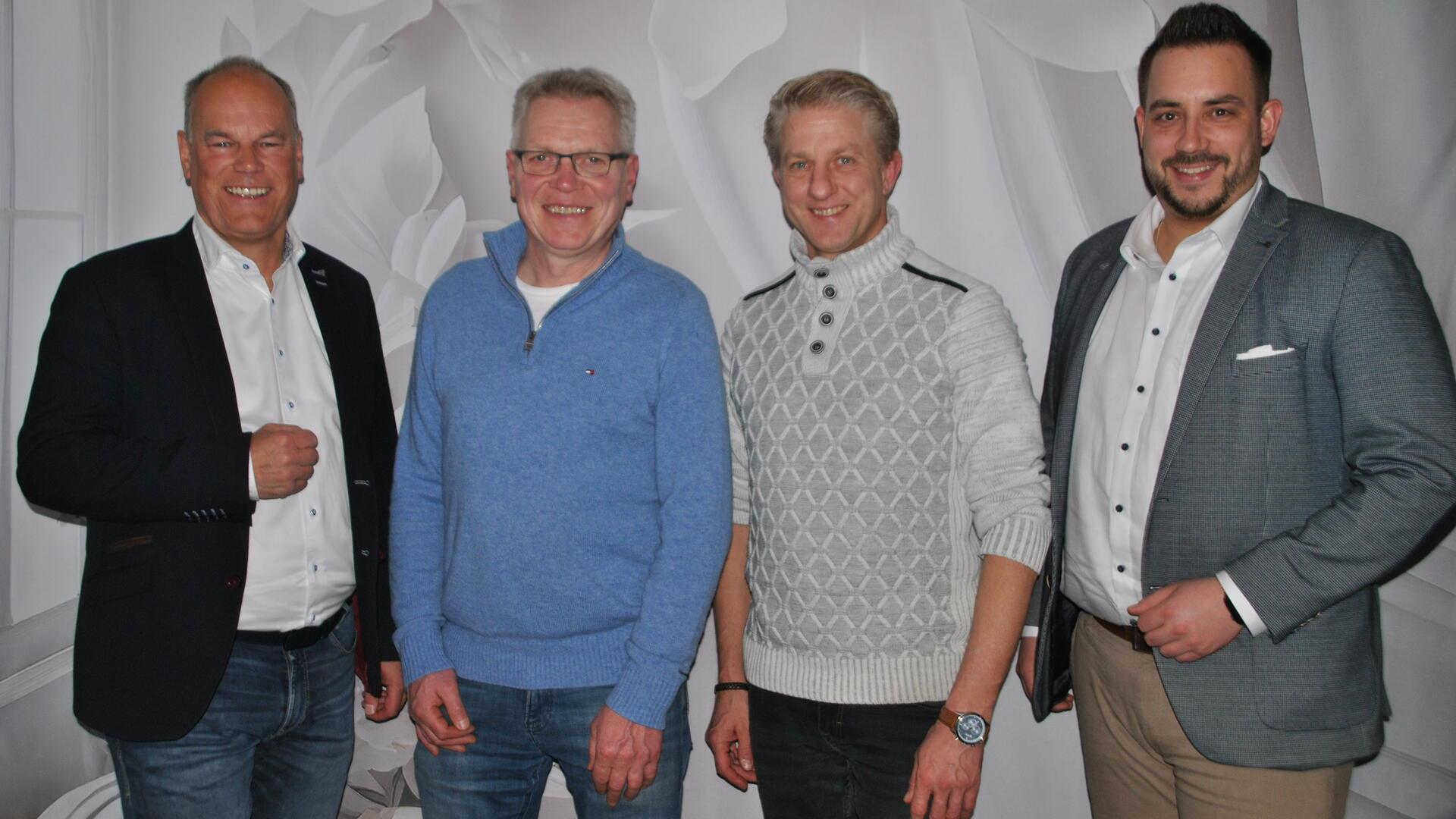 Der neue Vorstand der BIN (von links): Jens Grotelüschen (Vorsitzender), Thorsten Cord (Schatzmeister), Tobias Donner (stv. Vorsitzender) und Björn Frebe (Schriftführer).