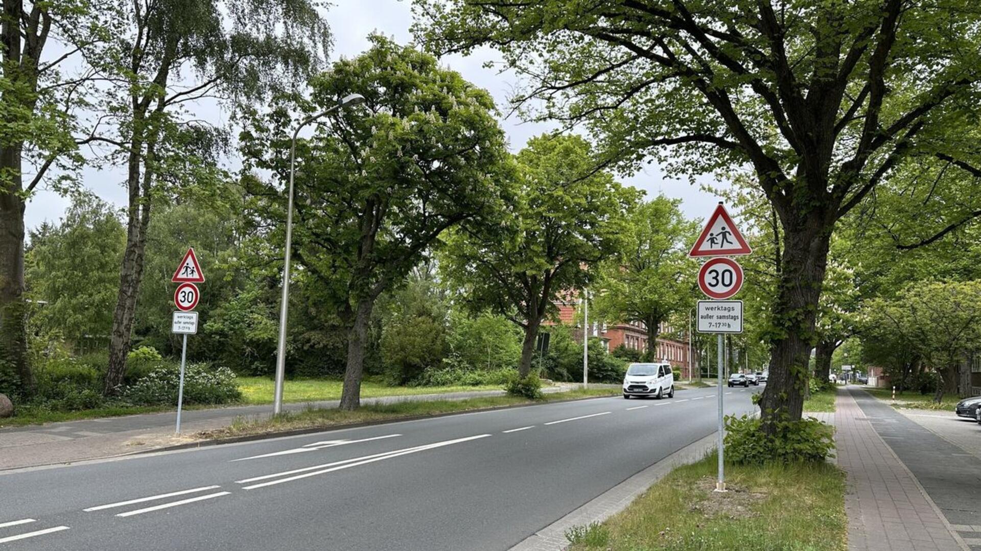 Blick auf eine Straße.