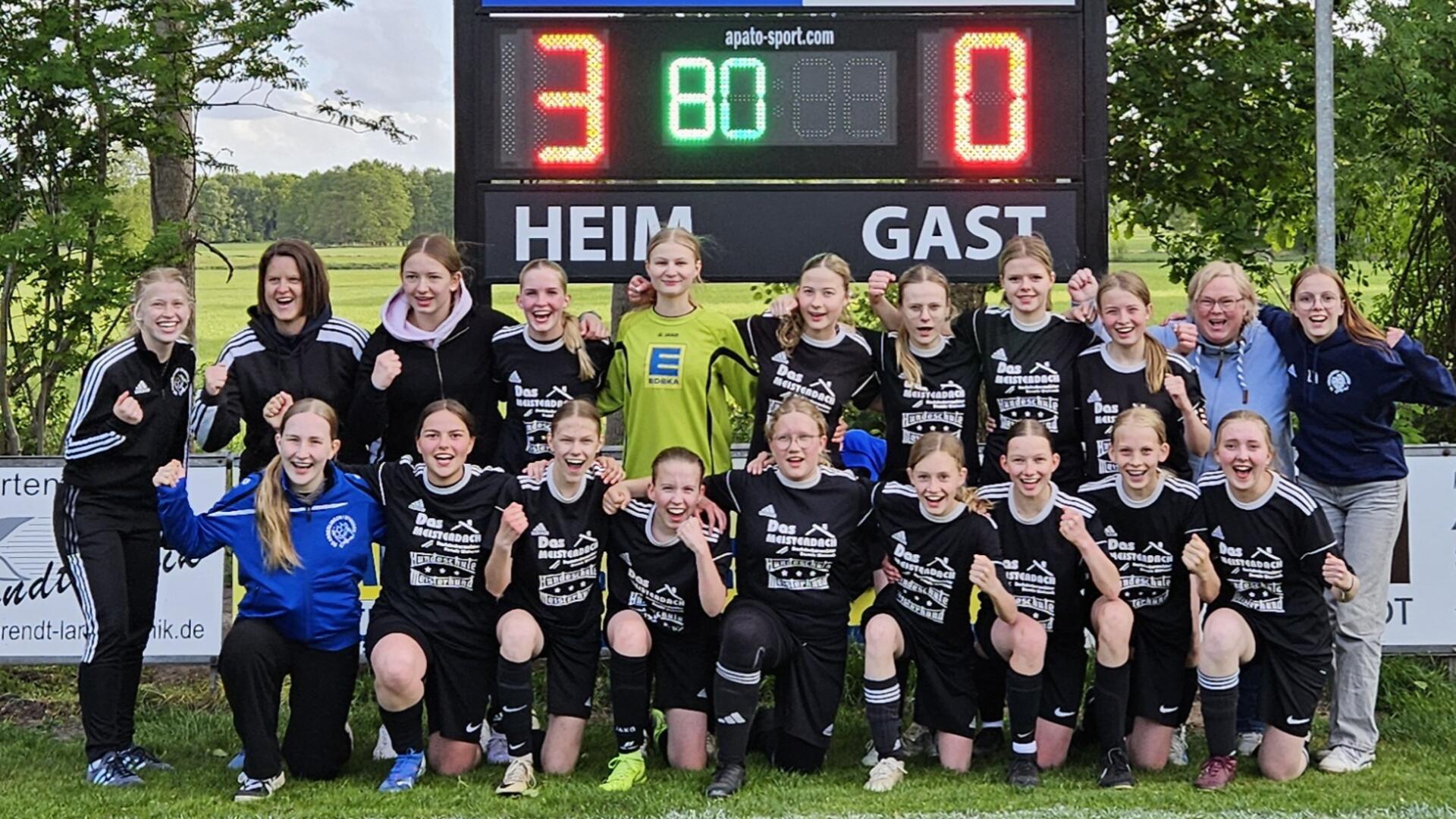 Die B-Juniorinnen der SG Anderlingen/Byhusen/Selsingen haben sich die Kreismeisterschaft gesichert.