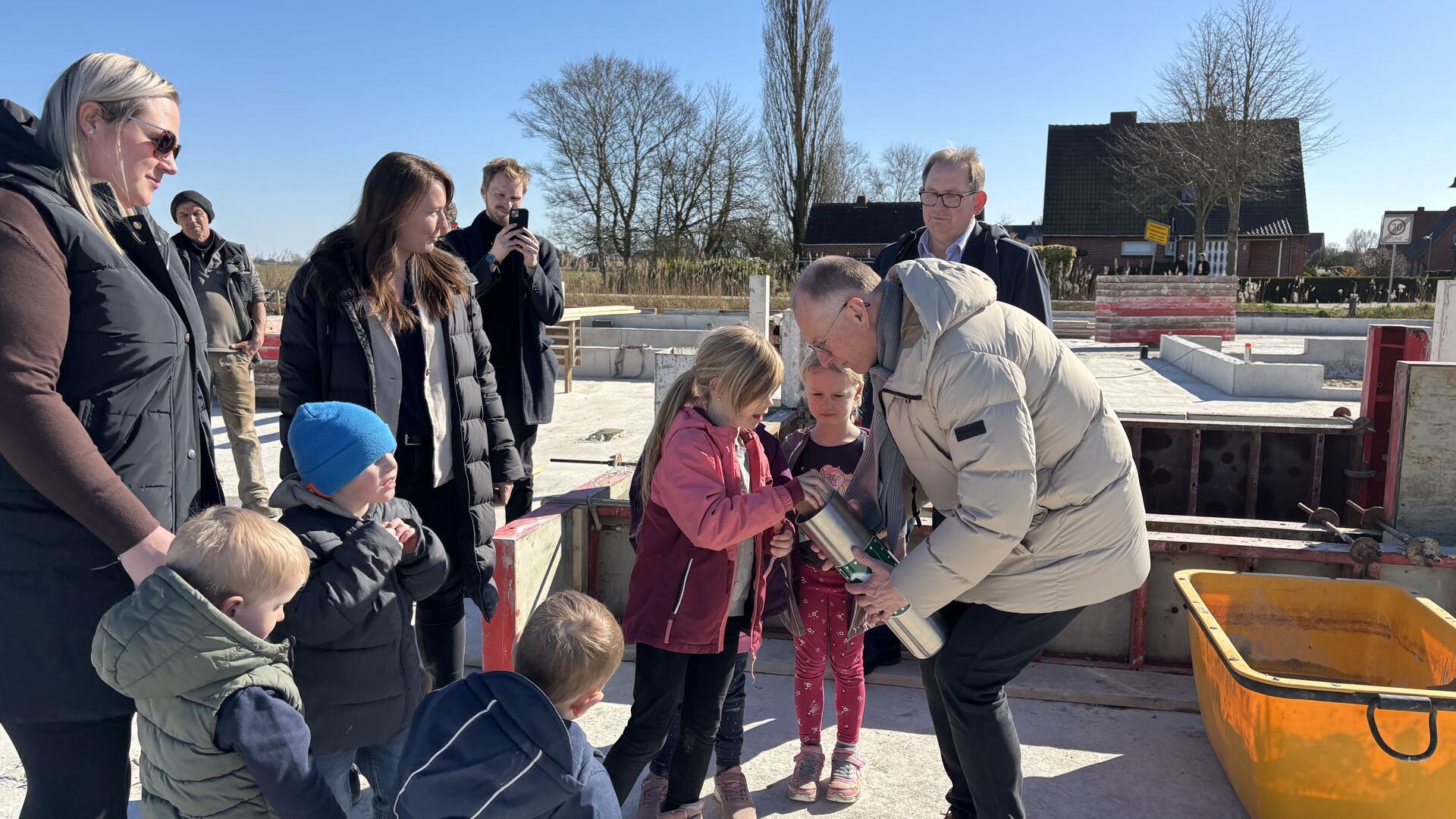 Grundsteinlegung der Kita Deichkinder in Dedesdorf