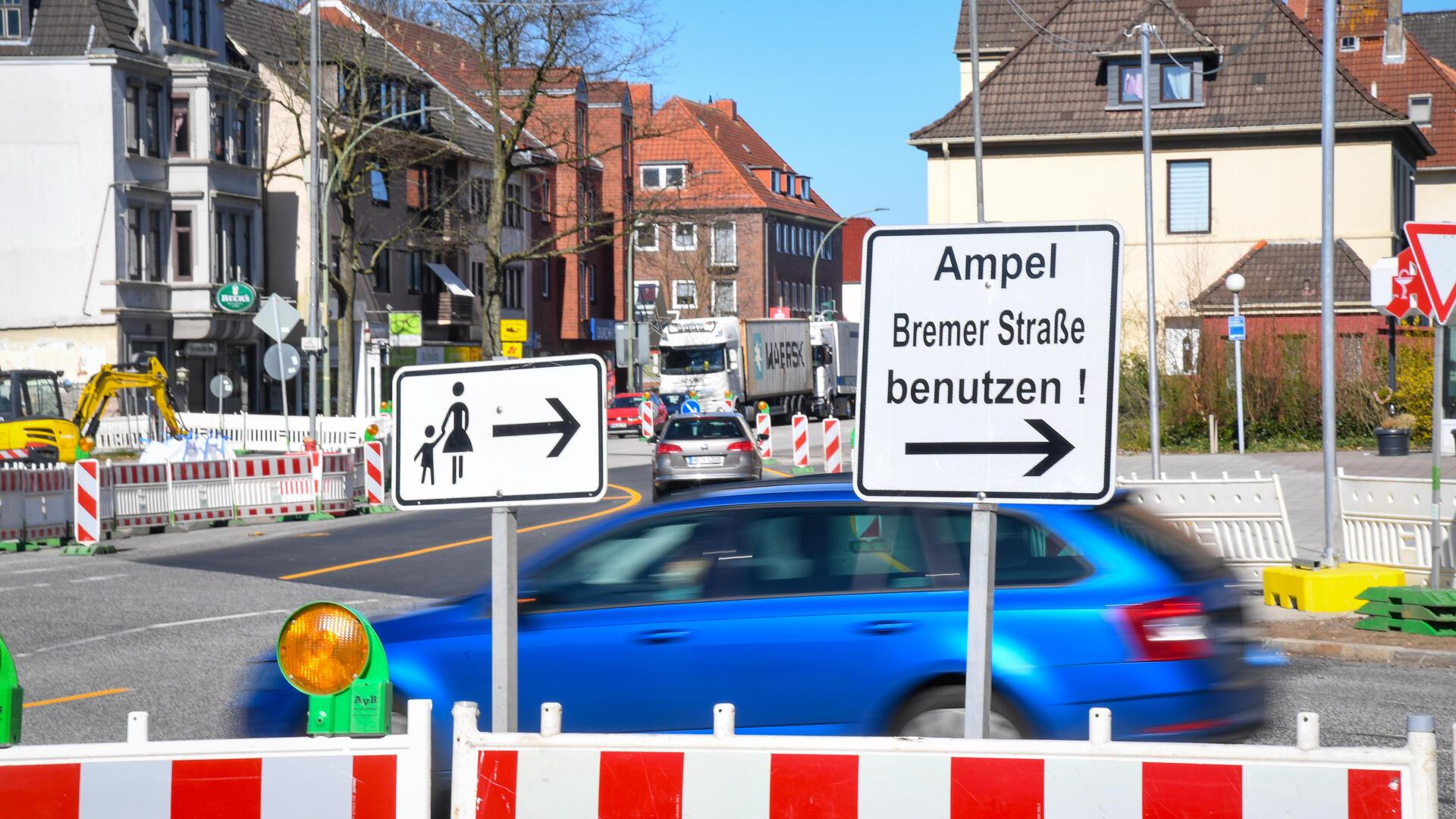 Die Kreuzung Weserstraße/ Lindenallee ist für die Stadtteilkonferenz wegen der fehlenden Überwege „fußgängerfeindlich“.