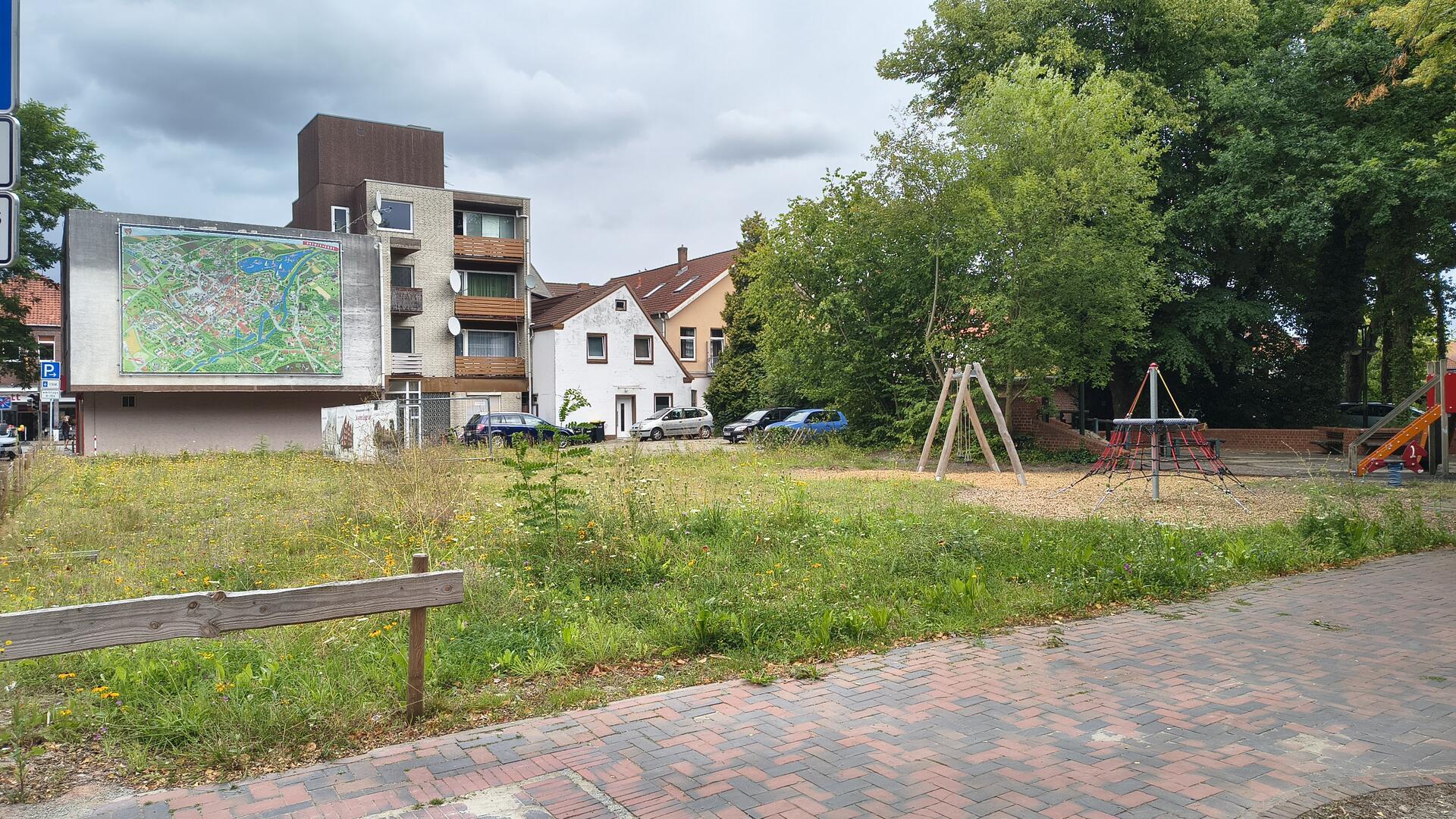 Die Nordseite des Rathausmarktes soll neu bebaut werden.