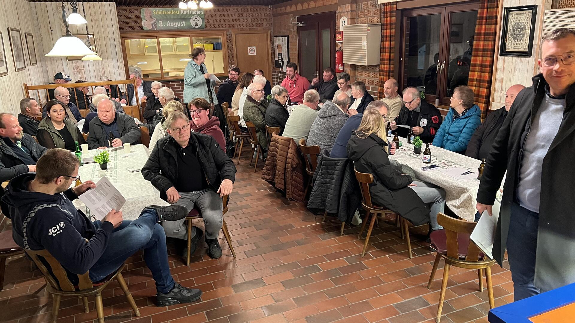Die Projektgruppe für die Planung des Dorfgemeinschafthauses in Karlshöfen.