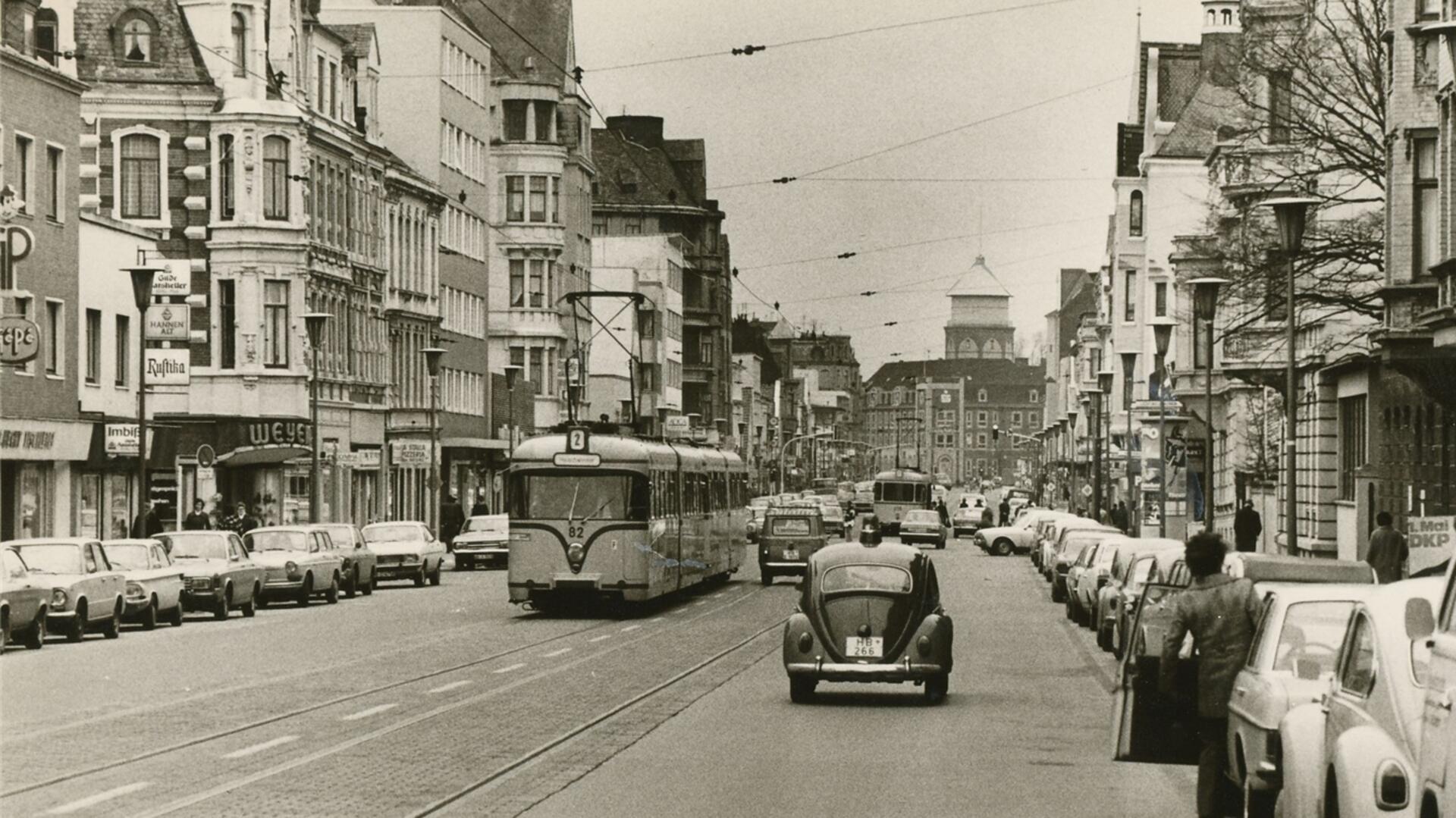 Die Straßenbahn fuhr bis 1982 in Bremerhaven.