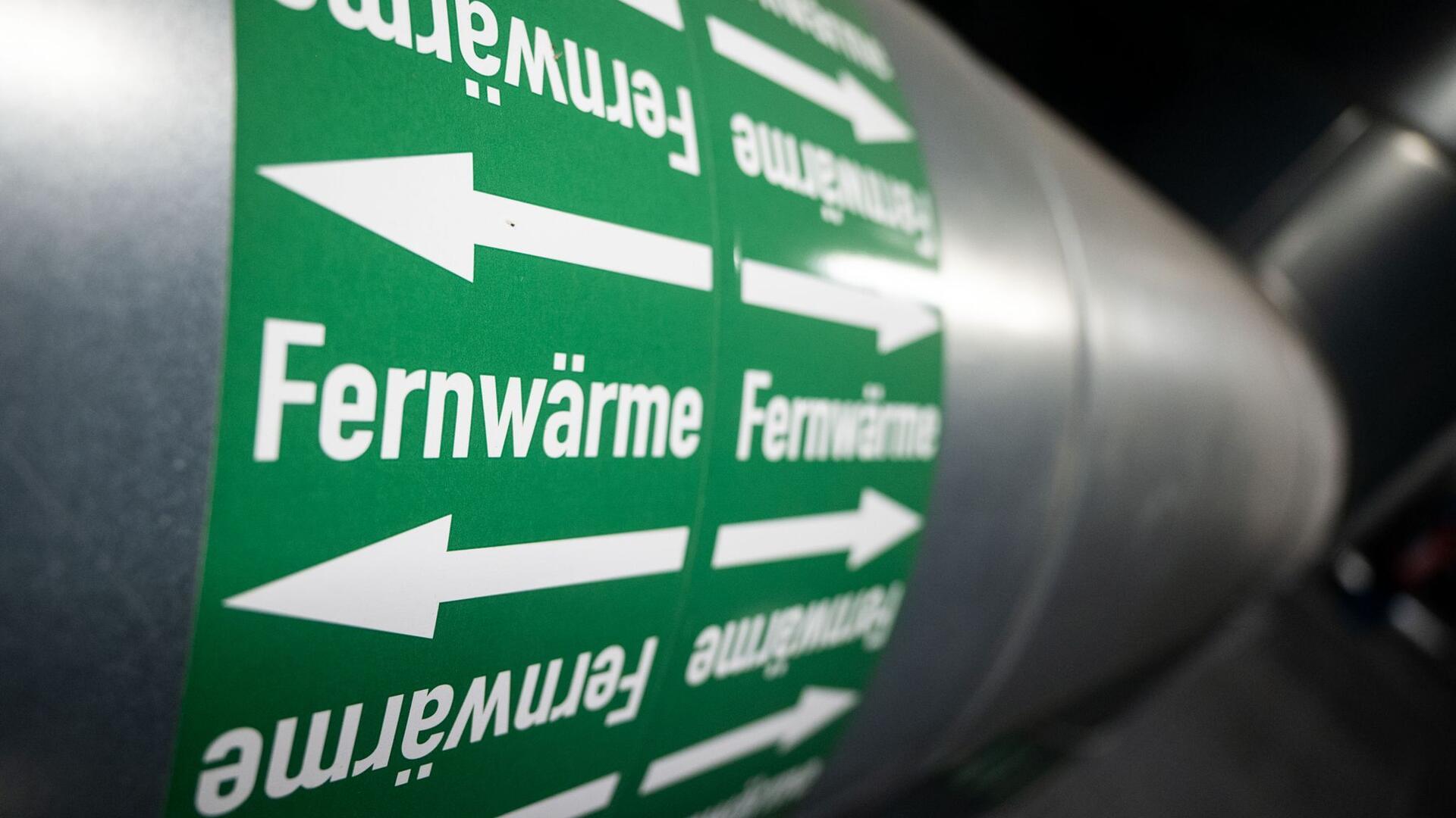 Ein Fernwärmerohr.