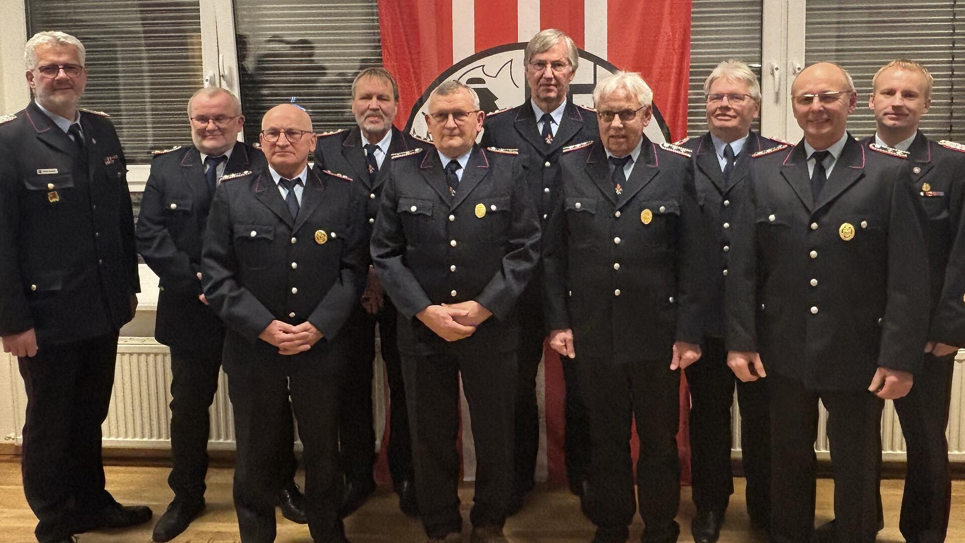 Jubilare der Feuerwehr Tiste