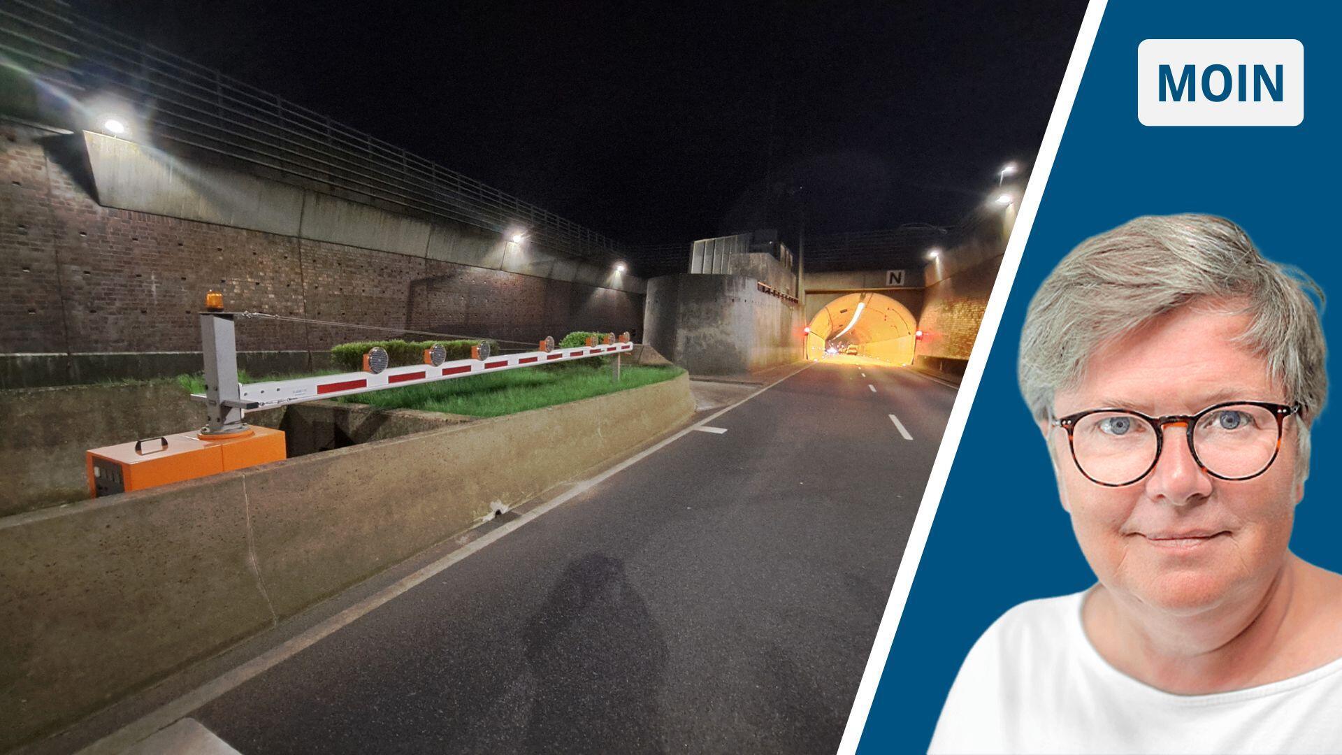 Moin-Bild mit Wesertunnel-Einfahrt