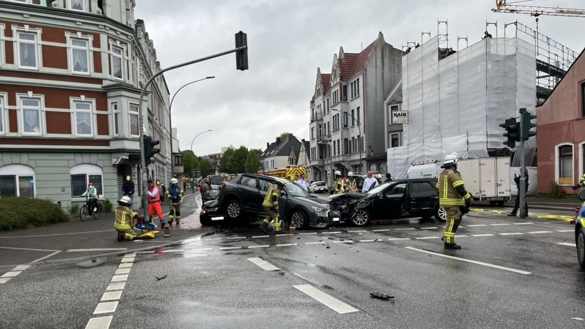 Unfallstelle an der Stresemannstraße in Bremerhaven