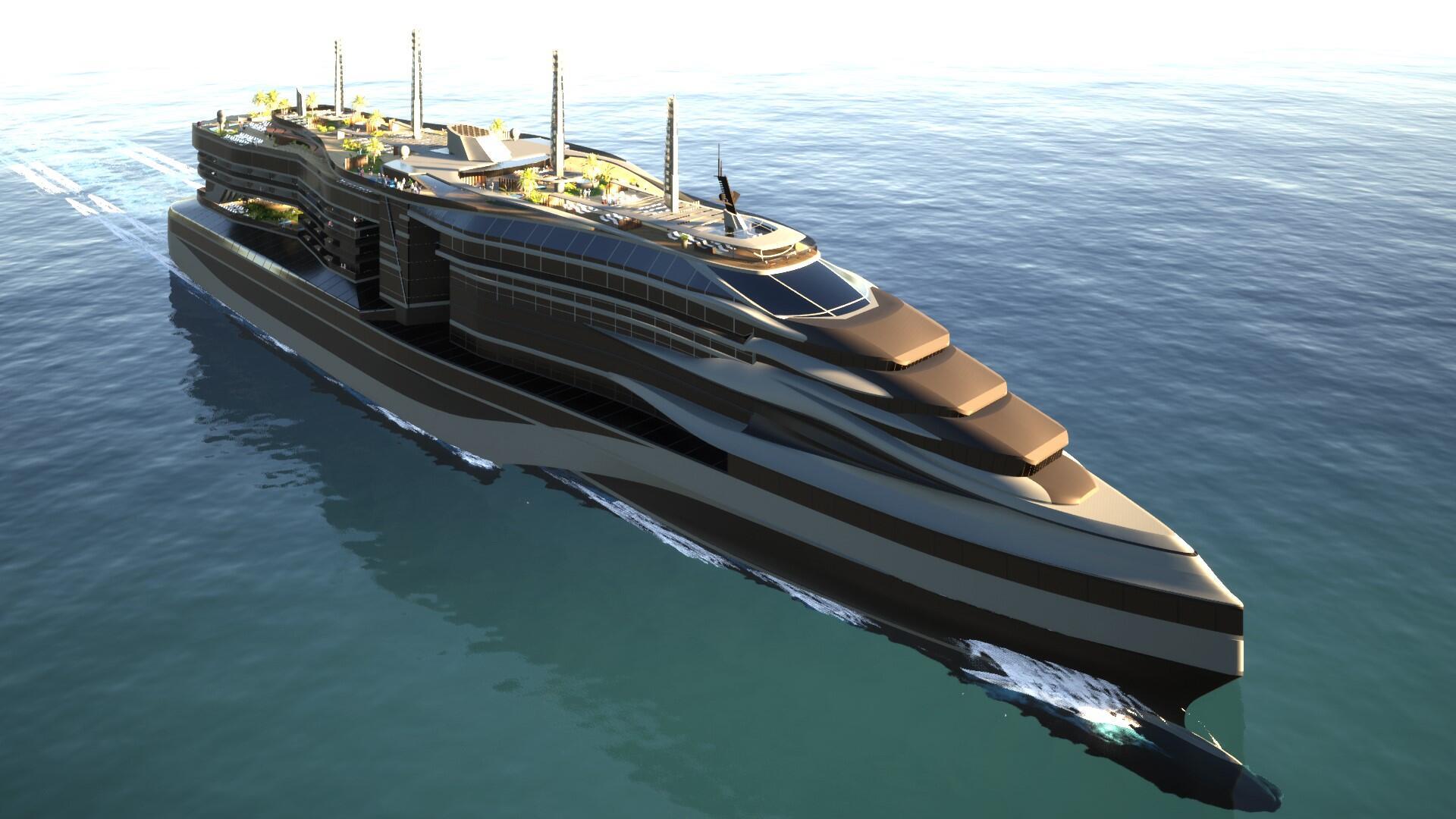 Ein Schiff im Wasser