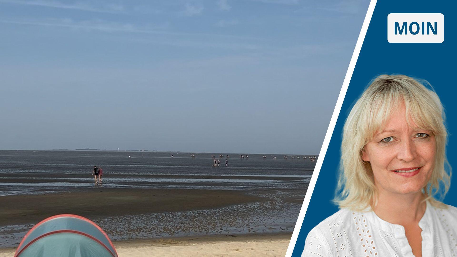 Ein Tag am Meer: Einfach im Sand sitzen und schauen, wie das Wasser kommt und wieder geht.