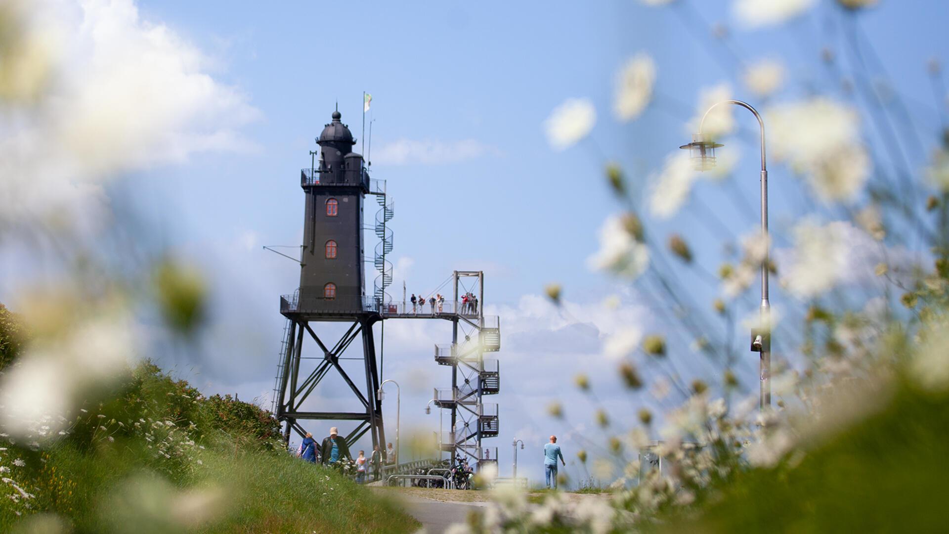 Ein beliebtes Ziel an der Wurster Küste ist der Leuchtturm Obereversand in Dorum-Neufeld.
