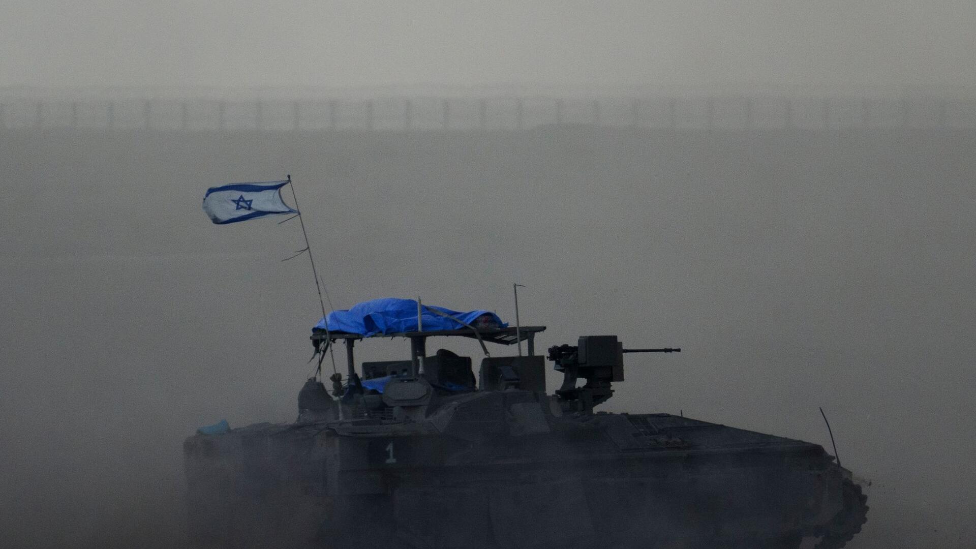 Sorge vor Bodenoffensive in Rafah wächst Ein israelischer Panzer an der Grenze zum Gazastreifen.
