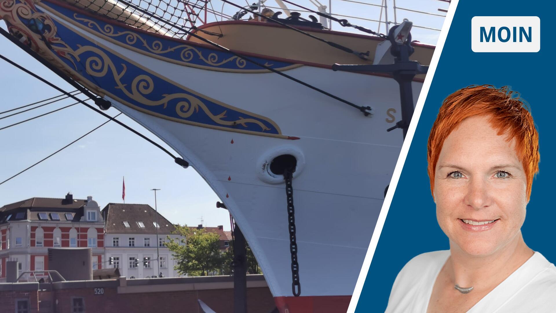Eine Träne an der „Schulschiff Deutschland“ ist verschwunden.