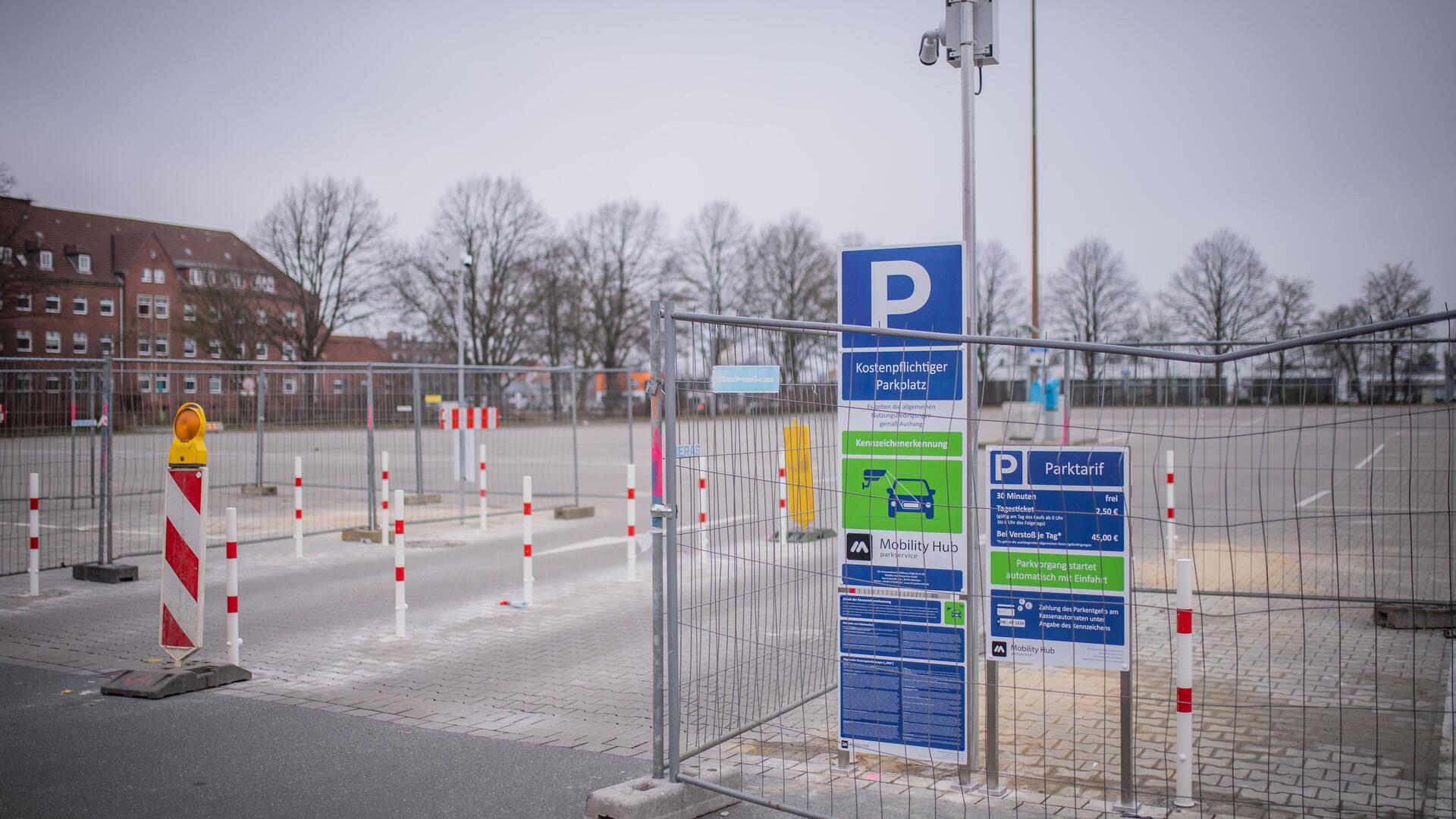 Parken an der Stadthalle Bremerhaven kostet inzwischen.