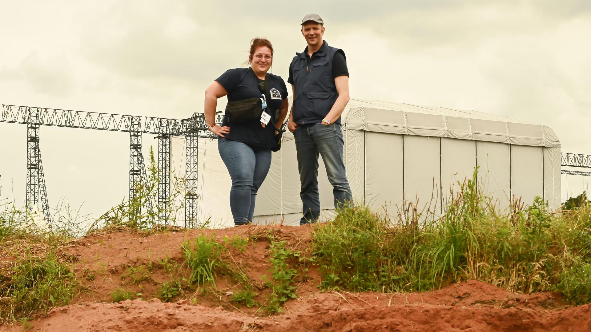Festivalleiterin Inga Rossbach und ihr Vorgänger Jasper Barendregt: Um ein Festival dieser Größe zu leiten, muss man sehr viel im Blick haben.