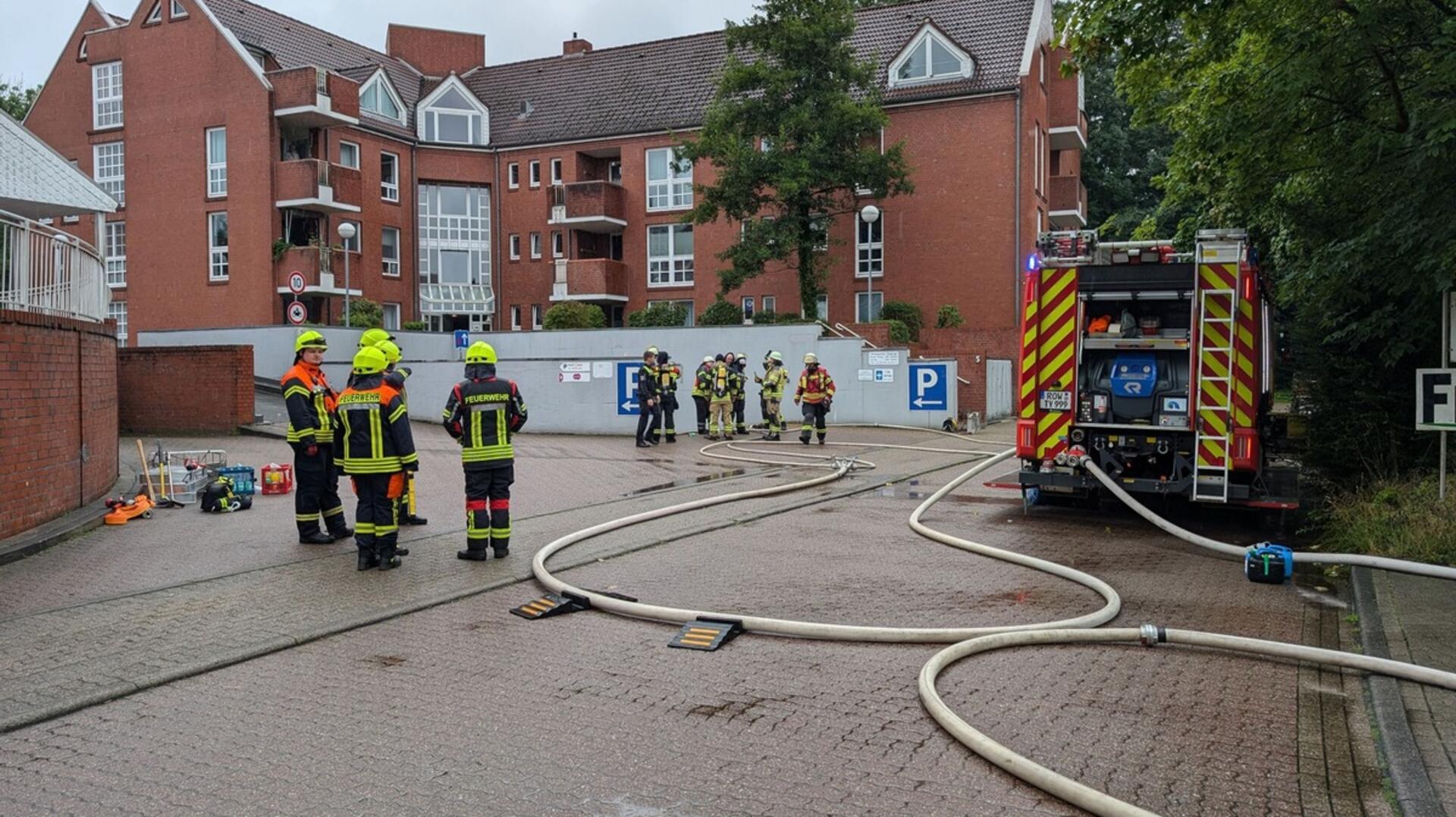 Feuerwehreinsatz in Rotenburg.