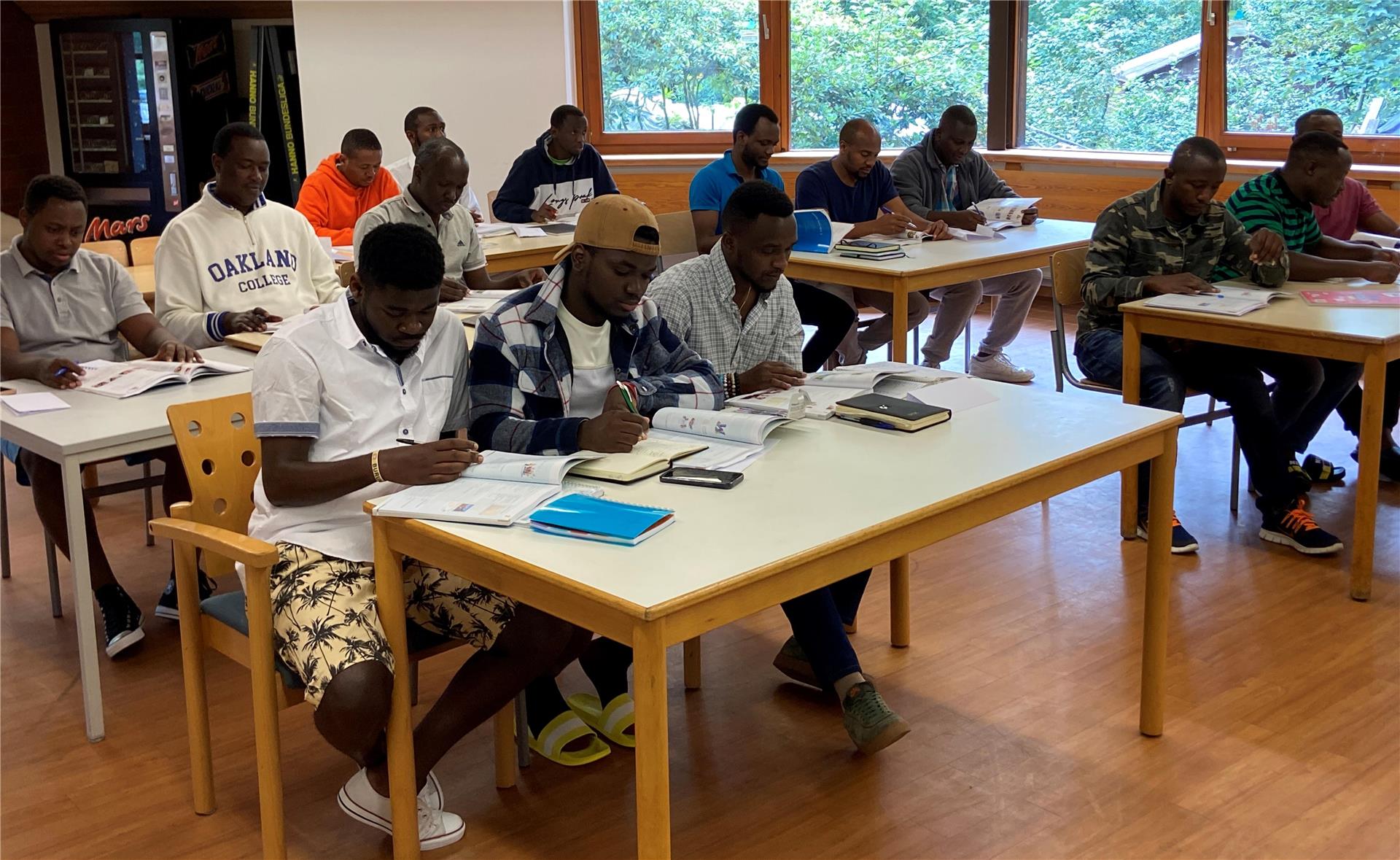Flüchtlinge aus Burundi und Ruanda in der ehemaligen Jugendherberge Bademühle