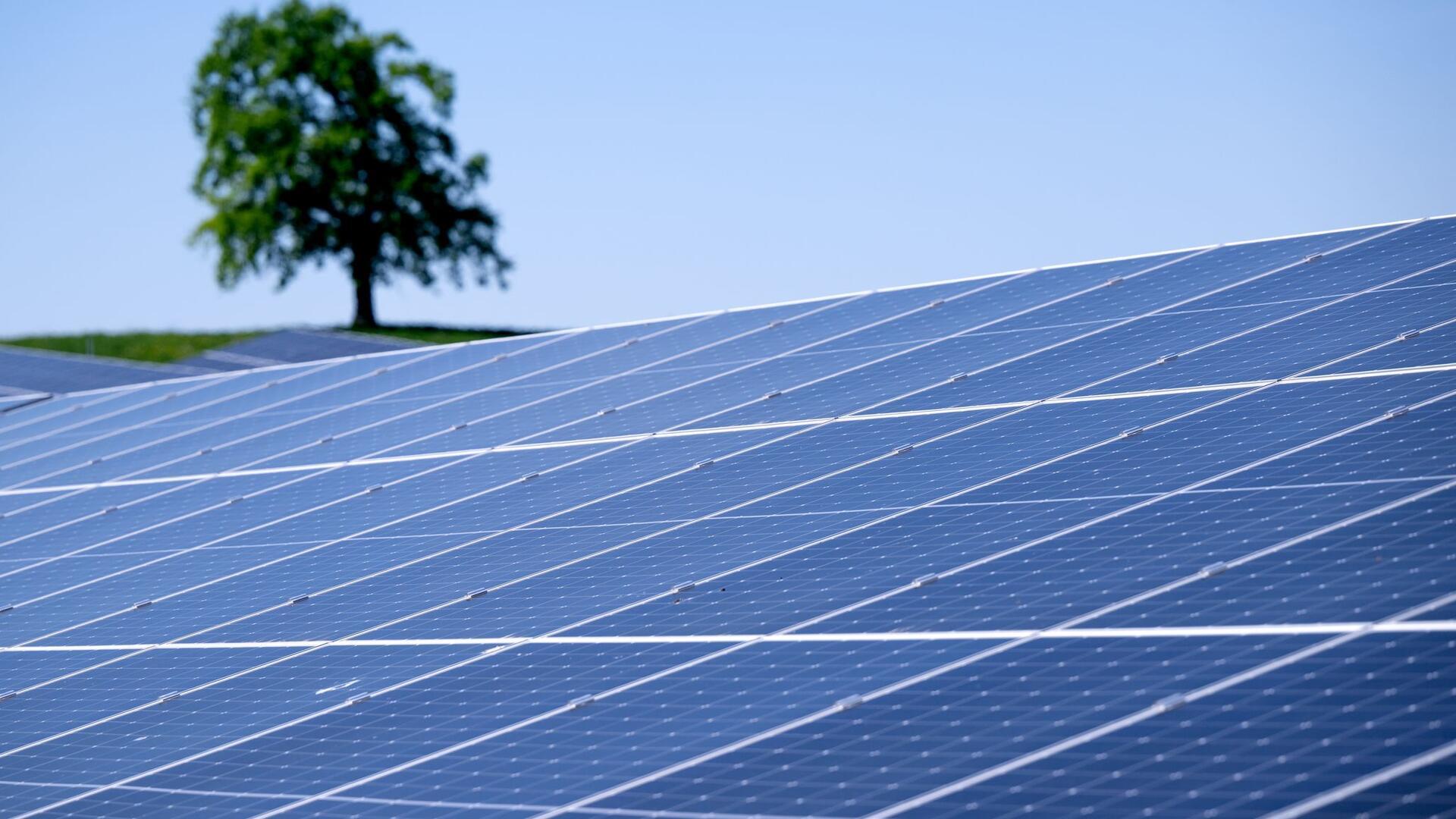 Eine Karte mit den Potenzialflächen für Solarparks.