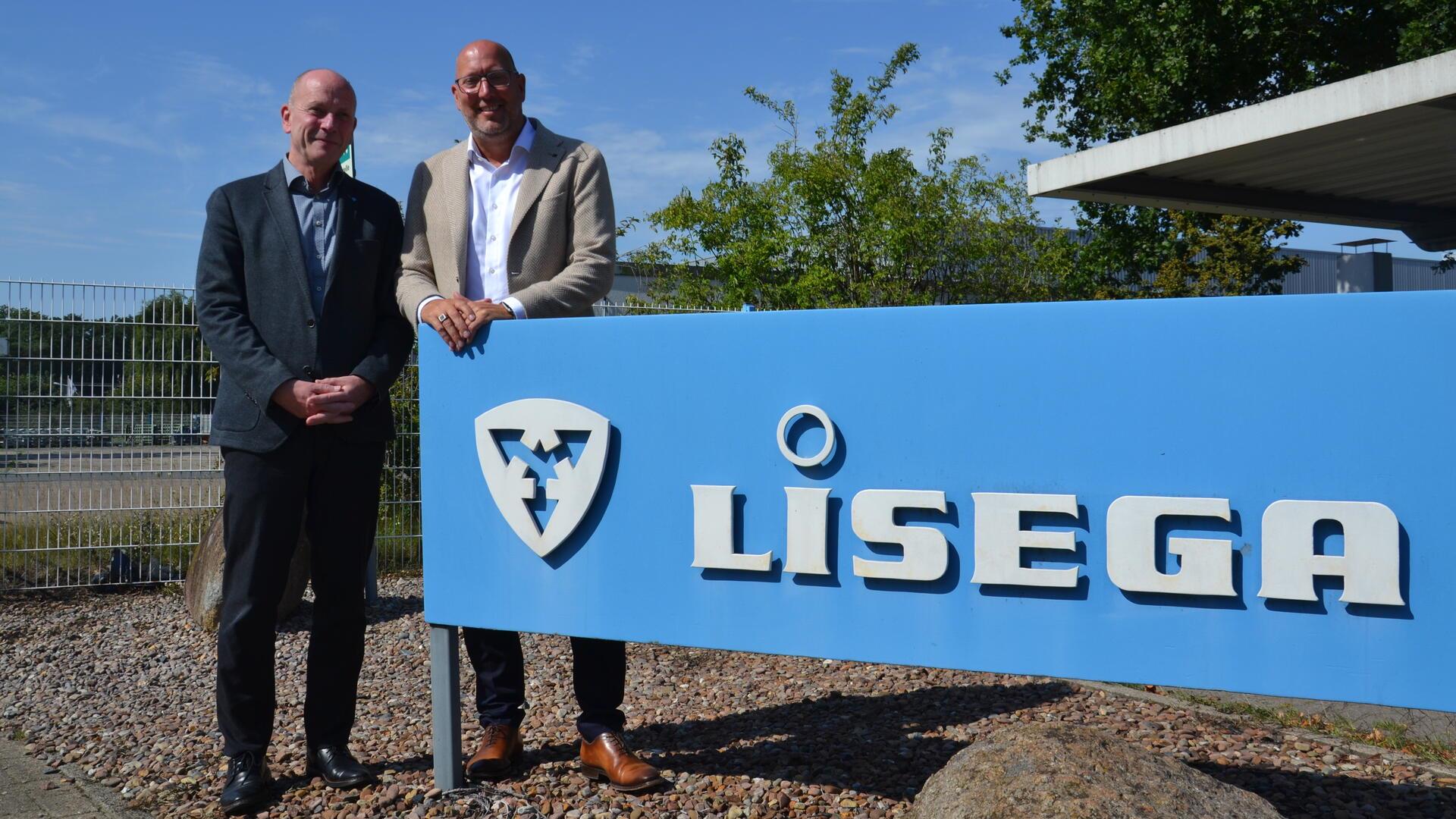 Lisega-Chef Patrick Grabowski und Lisega-Vizepräsident Holger Leistner (links)