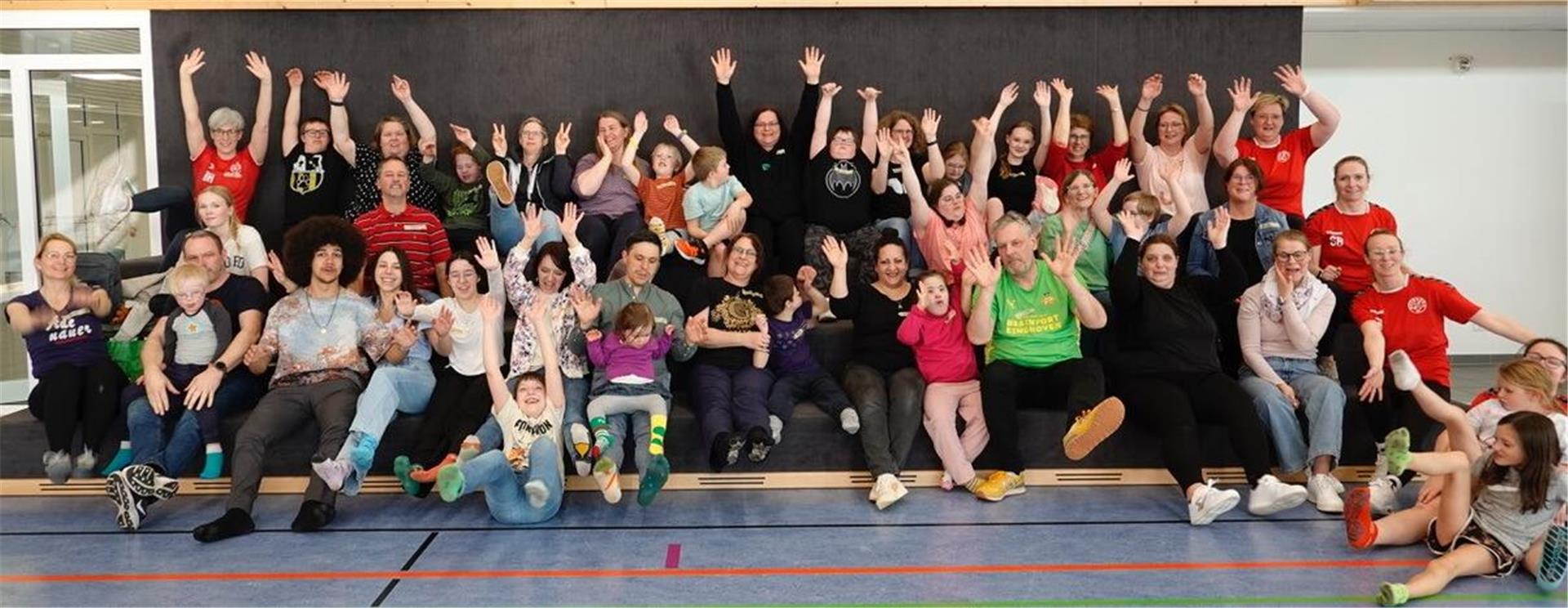 Gute Laune beim inklusiven Aktionstag zum Welt-Down-Syndrom-Tag in Sittensen.