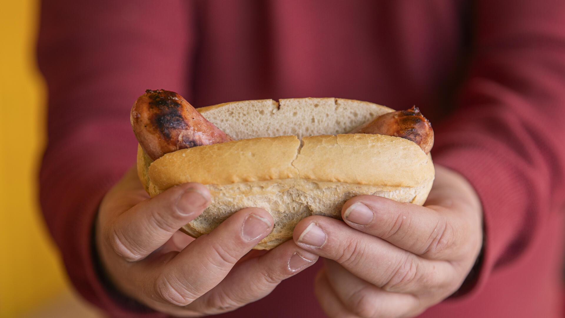 Hier ist alles der Erdbeere gewidmet, selbst die Wurst.
