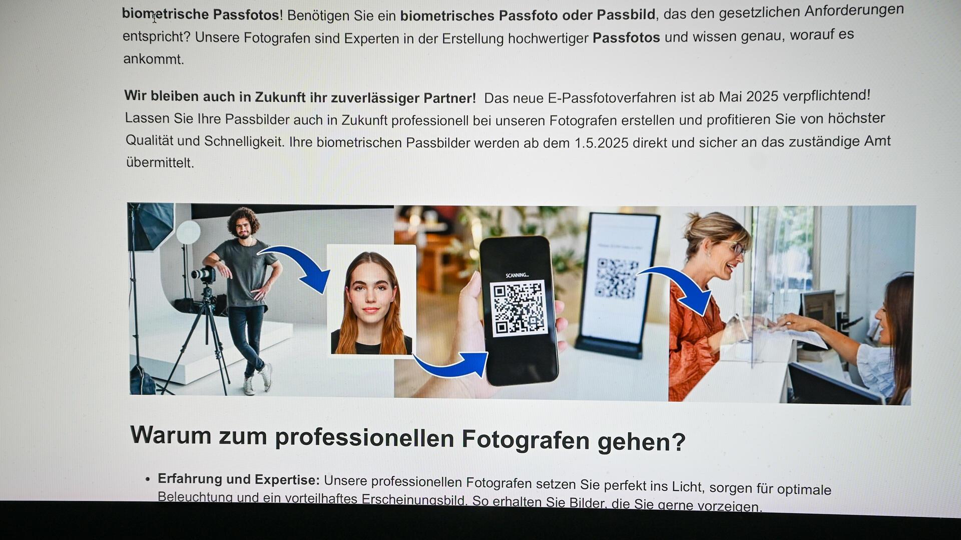 Ratgeber zum Thema digitales Passfoto