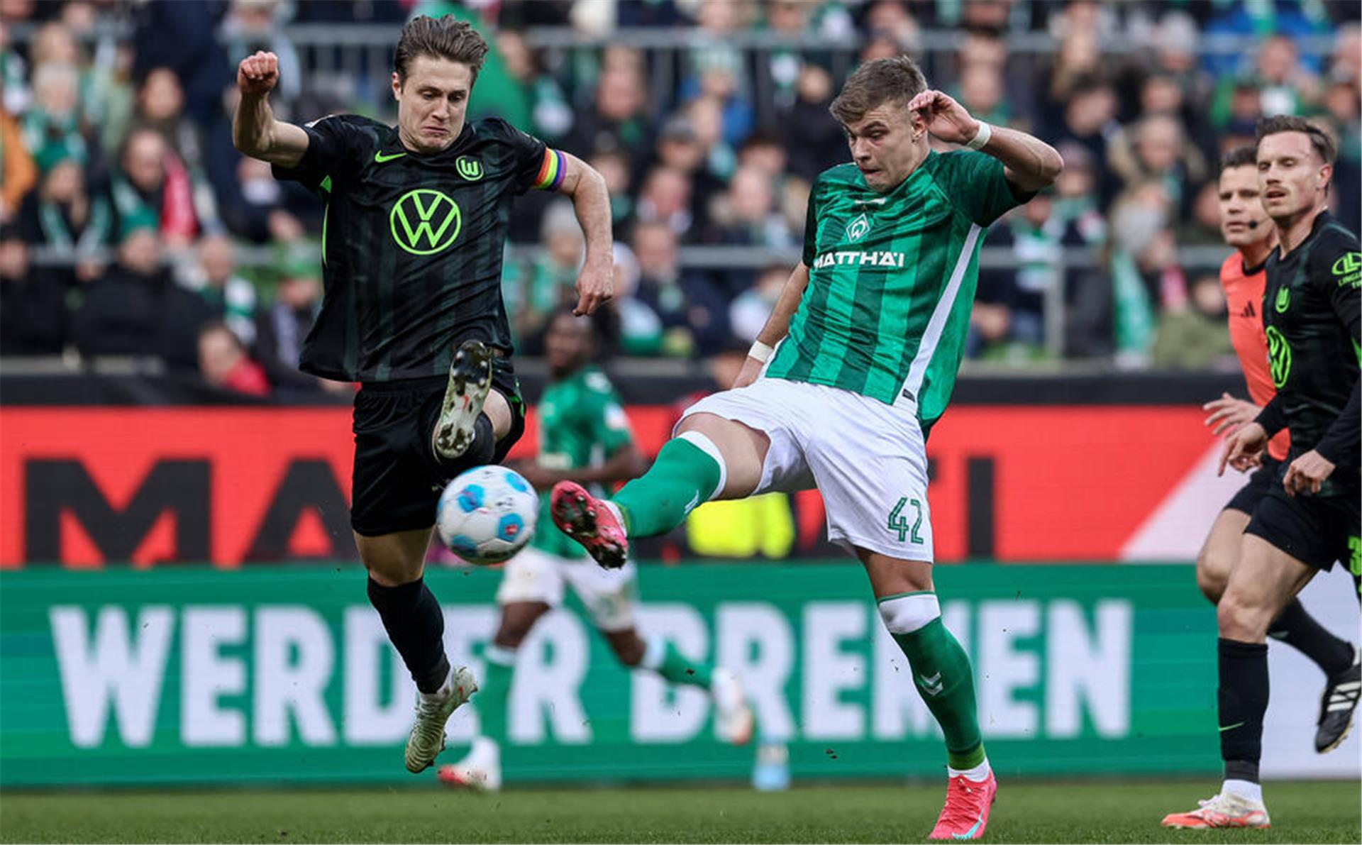 Im März feierte Keke Topp im Spiel gegen den VfL Wolfsburg sein Comeback für Werder nach langer Verletzungspause.