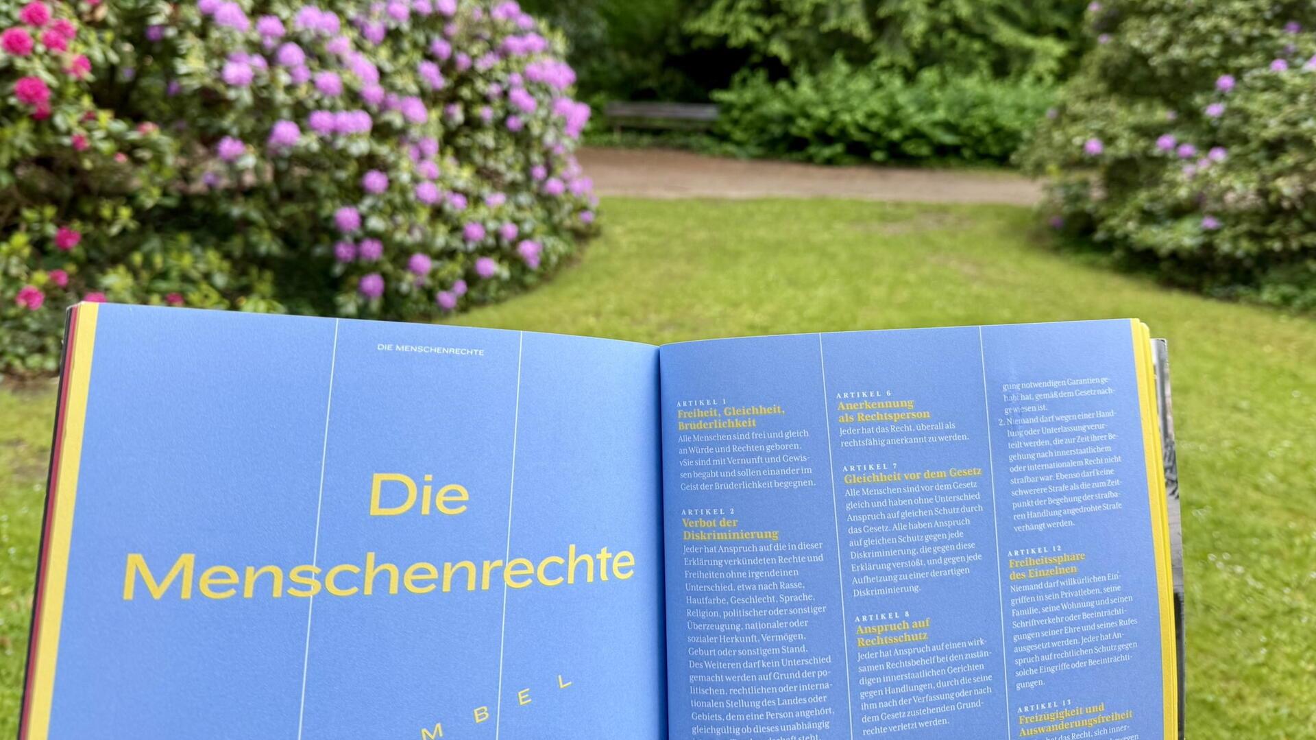 Im Sittenser Dionysiuspark sollen Menschenrechte sichtbar werden. 