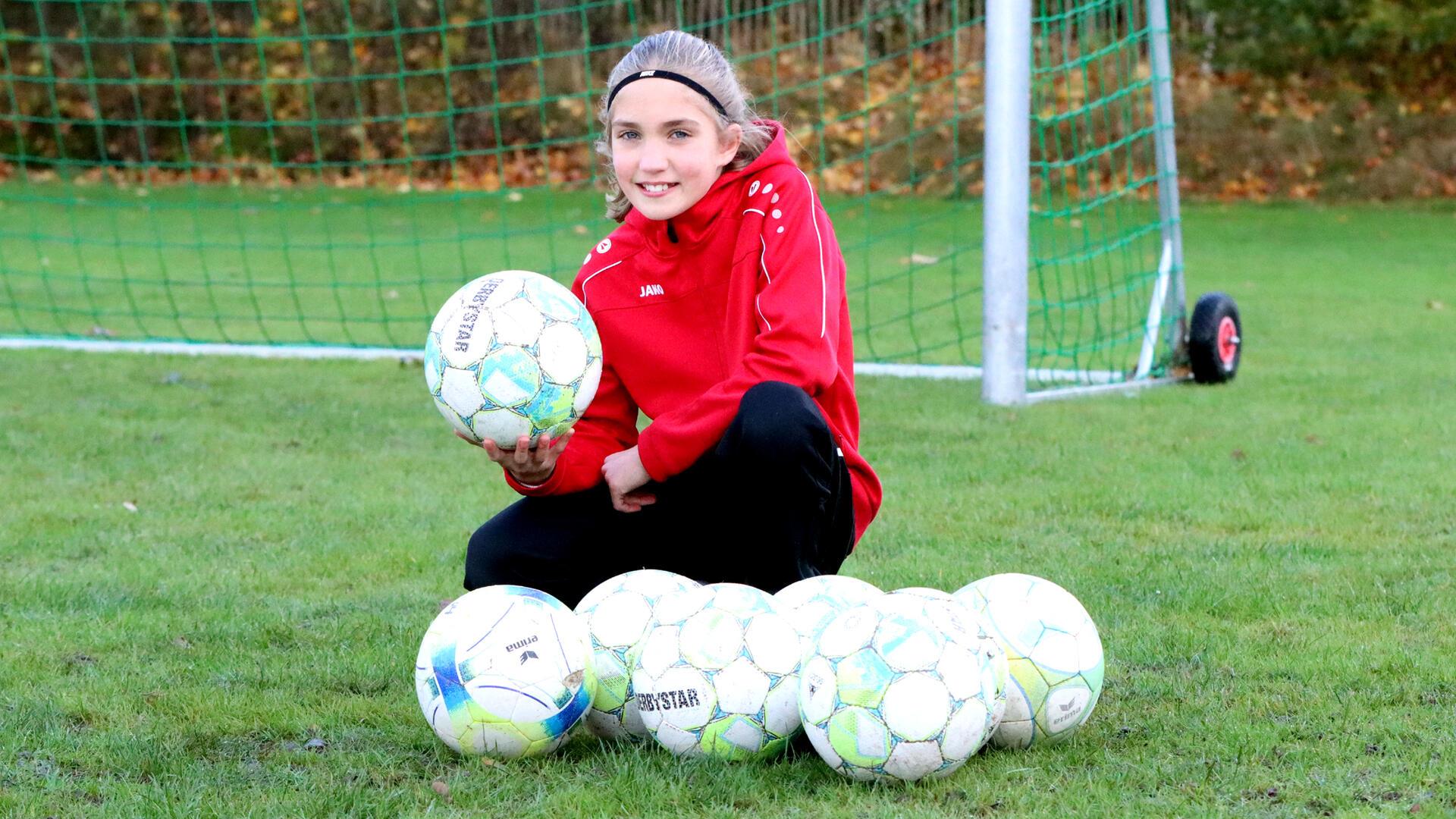 In der U 11 der JSG Hesedorf reift mit Anastasia Sophia Kraft ein großes Talent heran.