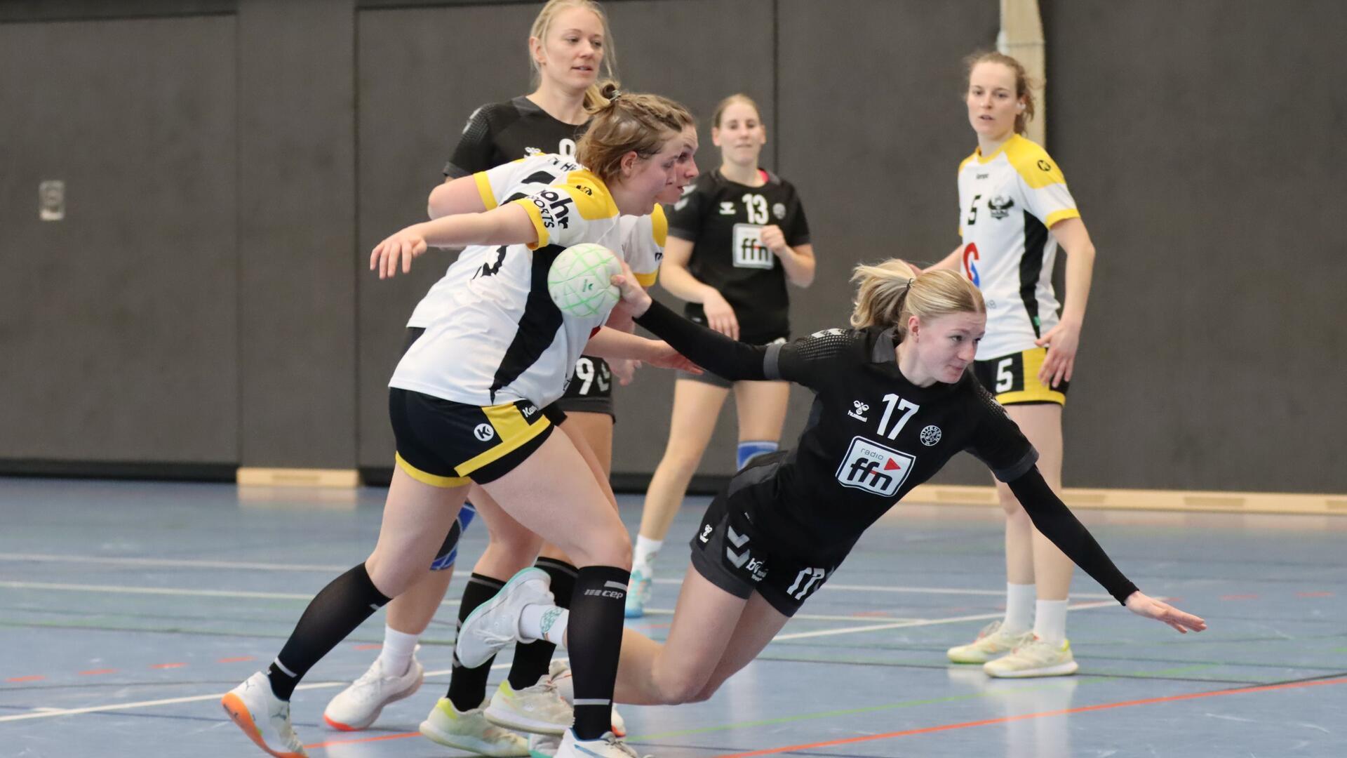 Jana Pauline Lehr gehörte auch beim Spiel in Sottrum zu den Aktivposten im Angriff, erzielte drei Treffer für den VfL Sittensen.
