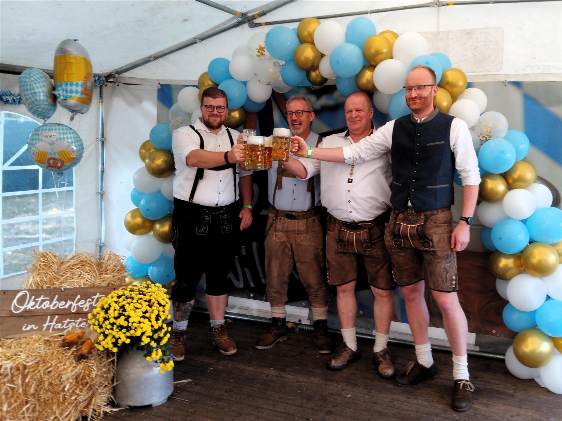 Joachim Eckhof und das Organisationsteam: Mathias Dreyer, Marc Eckhof und Erwin Bammann.